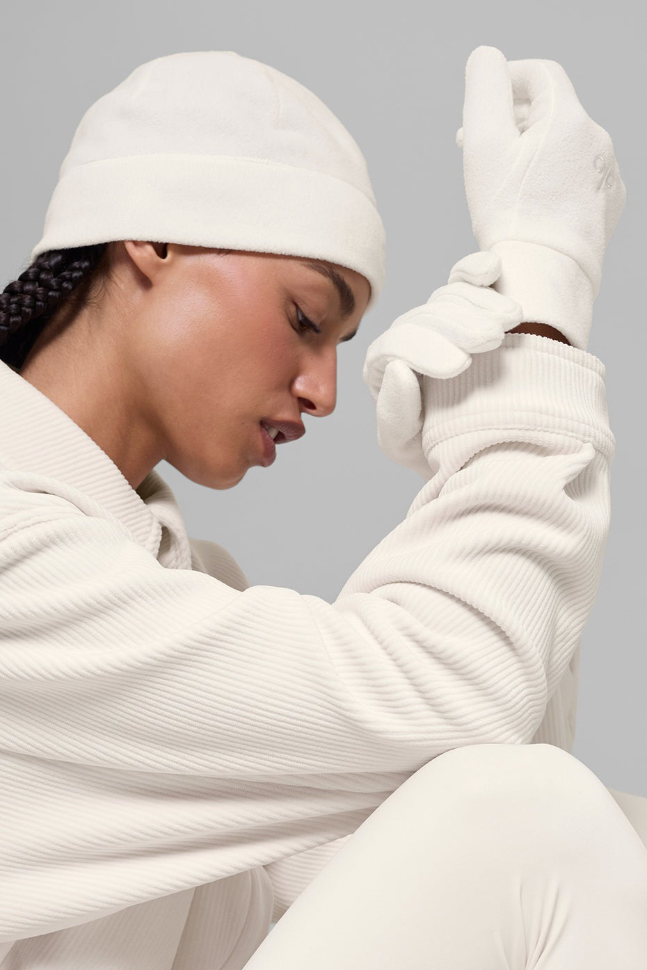 Performance Fleece Glove - Ivory/Ivory