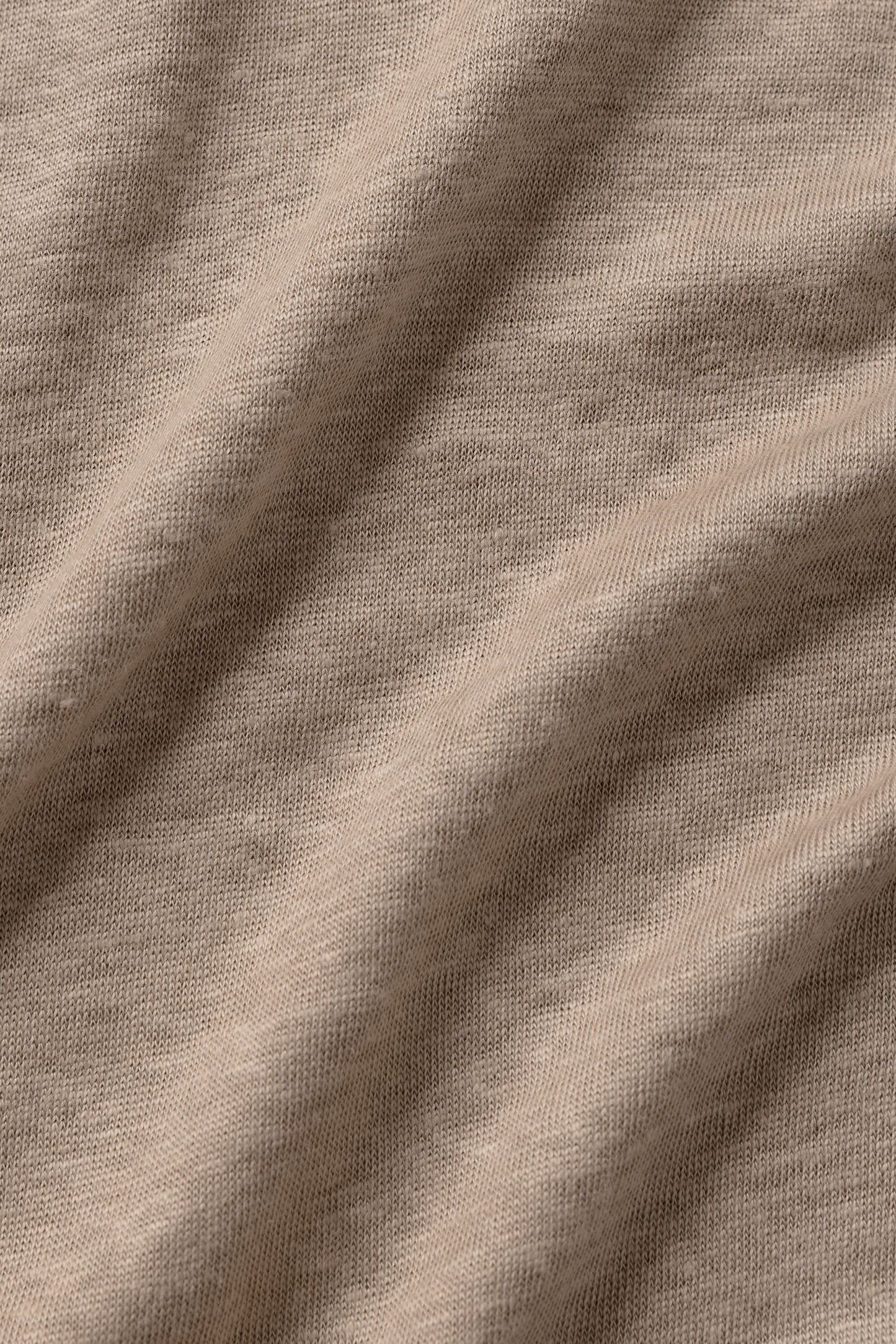 Linen Jersey Coastal Long Sleeve Pullover - Gravel