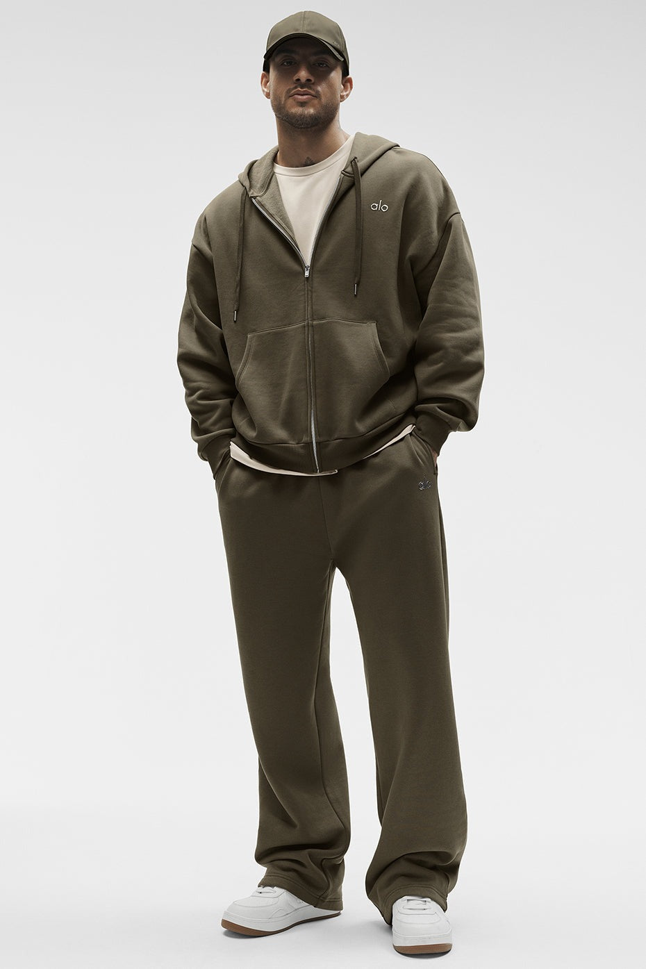Accolade Full Zip Hoodie - Olive Tree