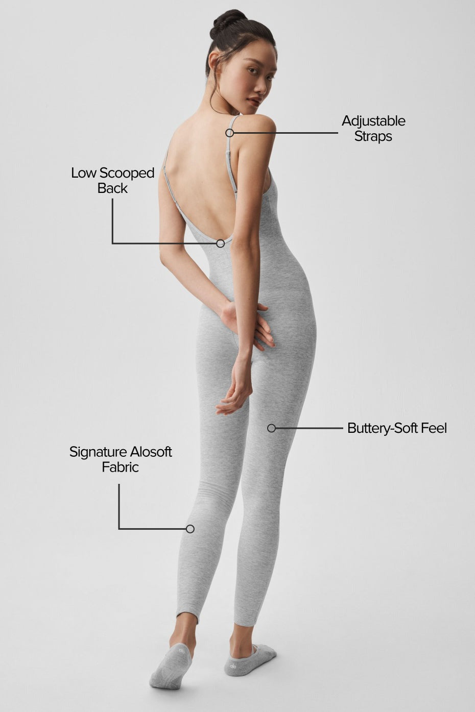 Alosoft One And Done Onesie - Athletic Heather Grey