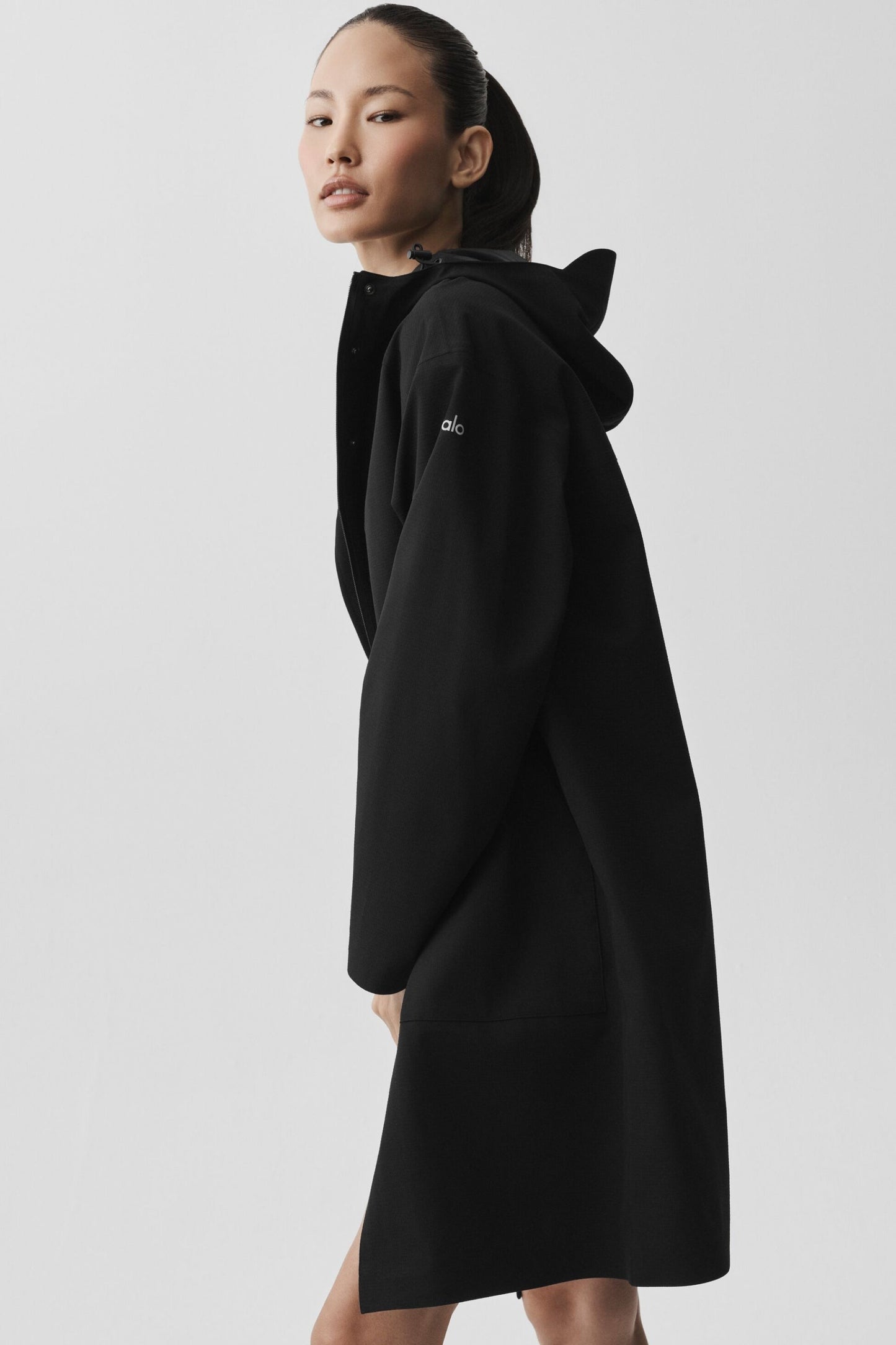 Rain Or Shine Long Coat - Black
