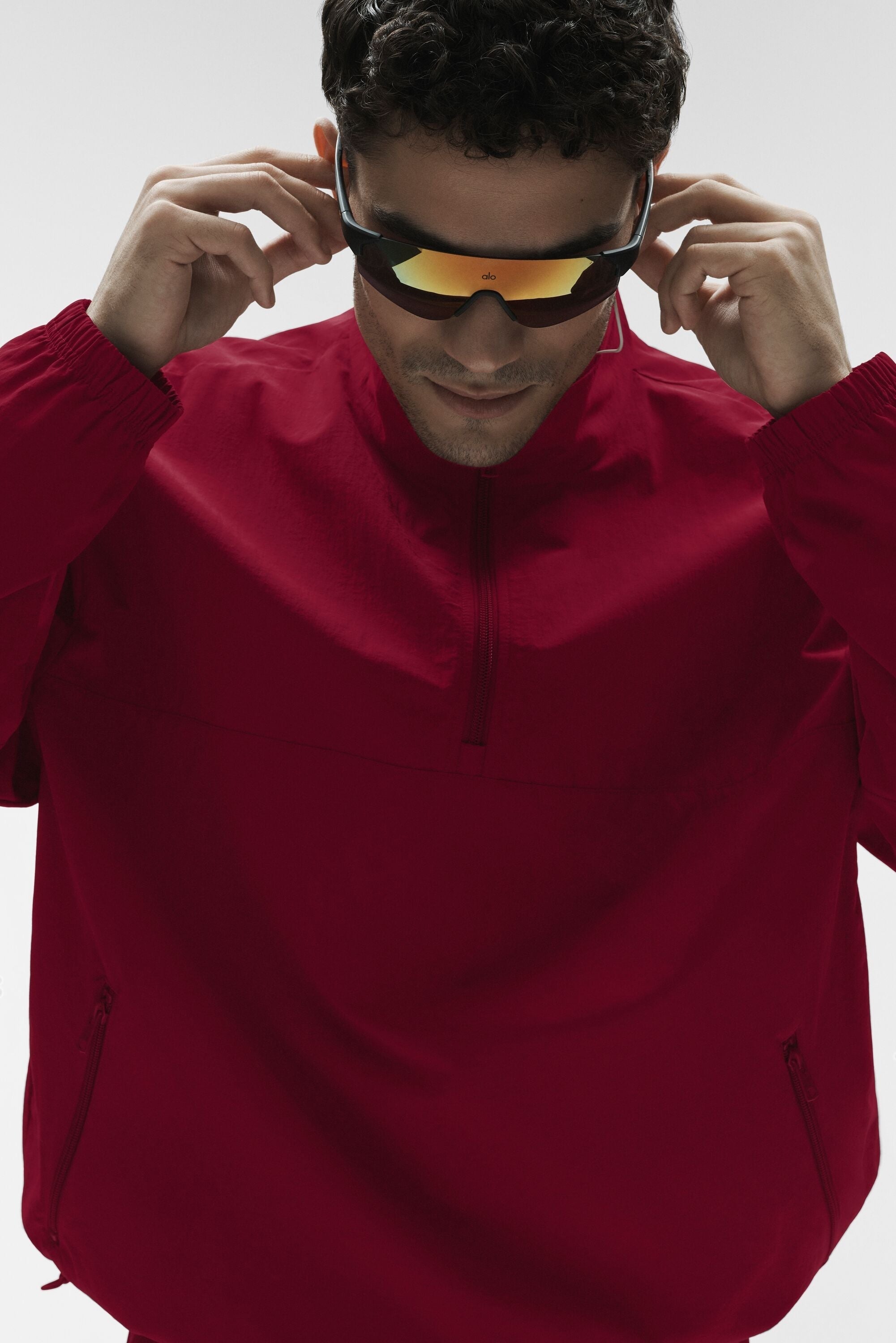 Light Weight Takeaway Track Pullover - Garnet