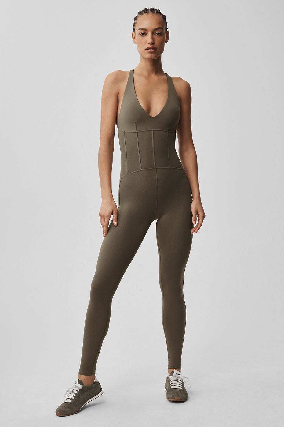 Airbrush Sparks Fly Corset Onesie - Olive Tree