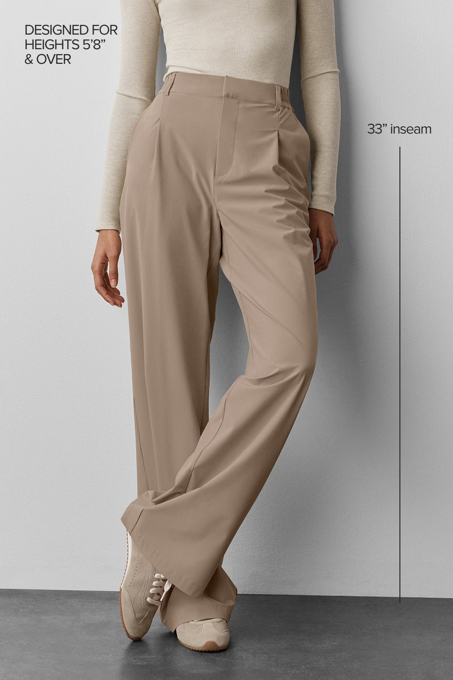 High-Waist Pursuit Trouser (Long) - Gravel