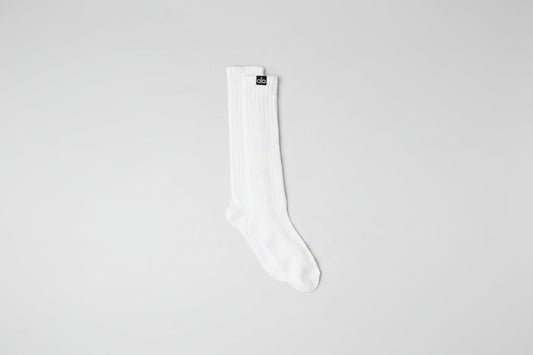 Unisex Scrunch Sock - White