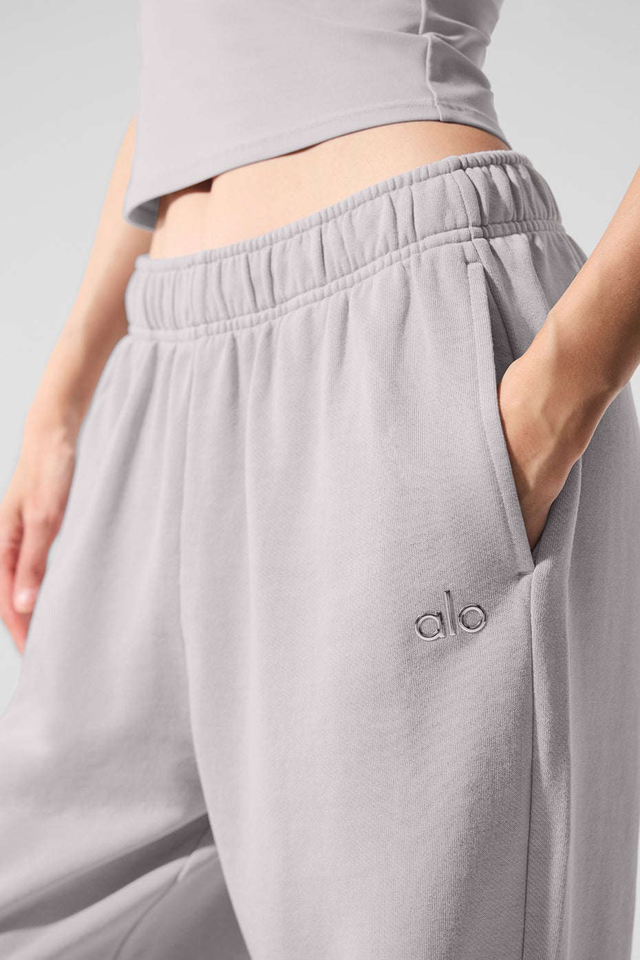 Washed Accolade Straight Leg Sweatpant - Grey Sky Wash