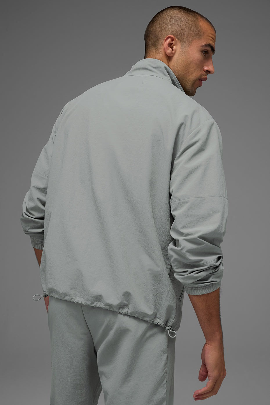 Light Weight Takeaway Track Pullover - Lunar Grey