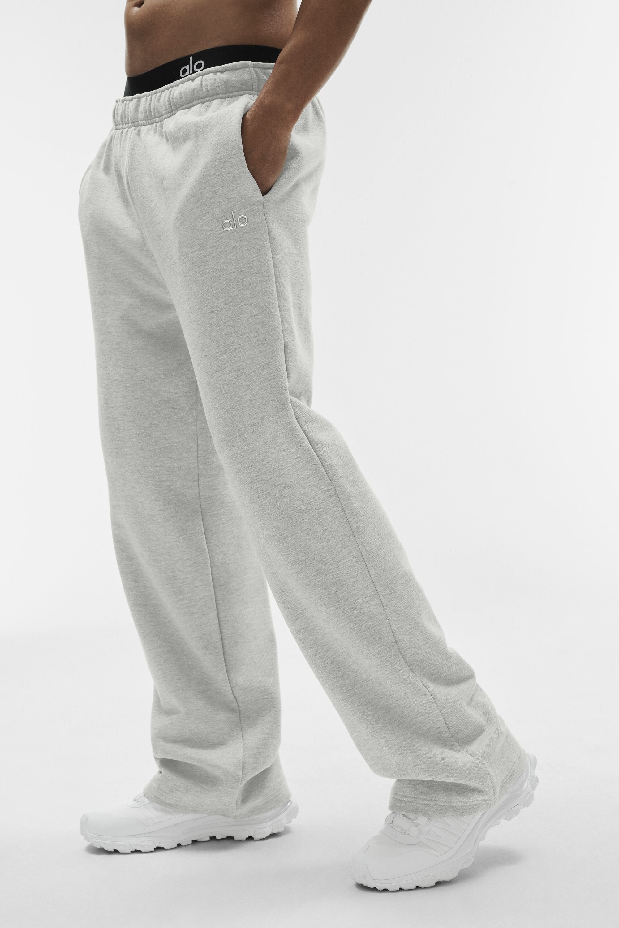 Accolade Straight Leg Sweatpant - White Heather