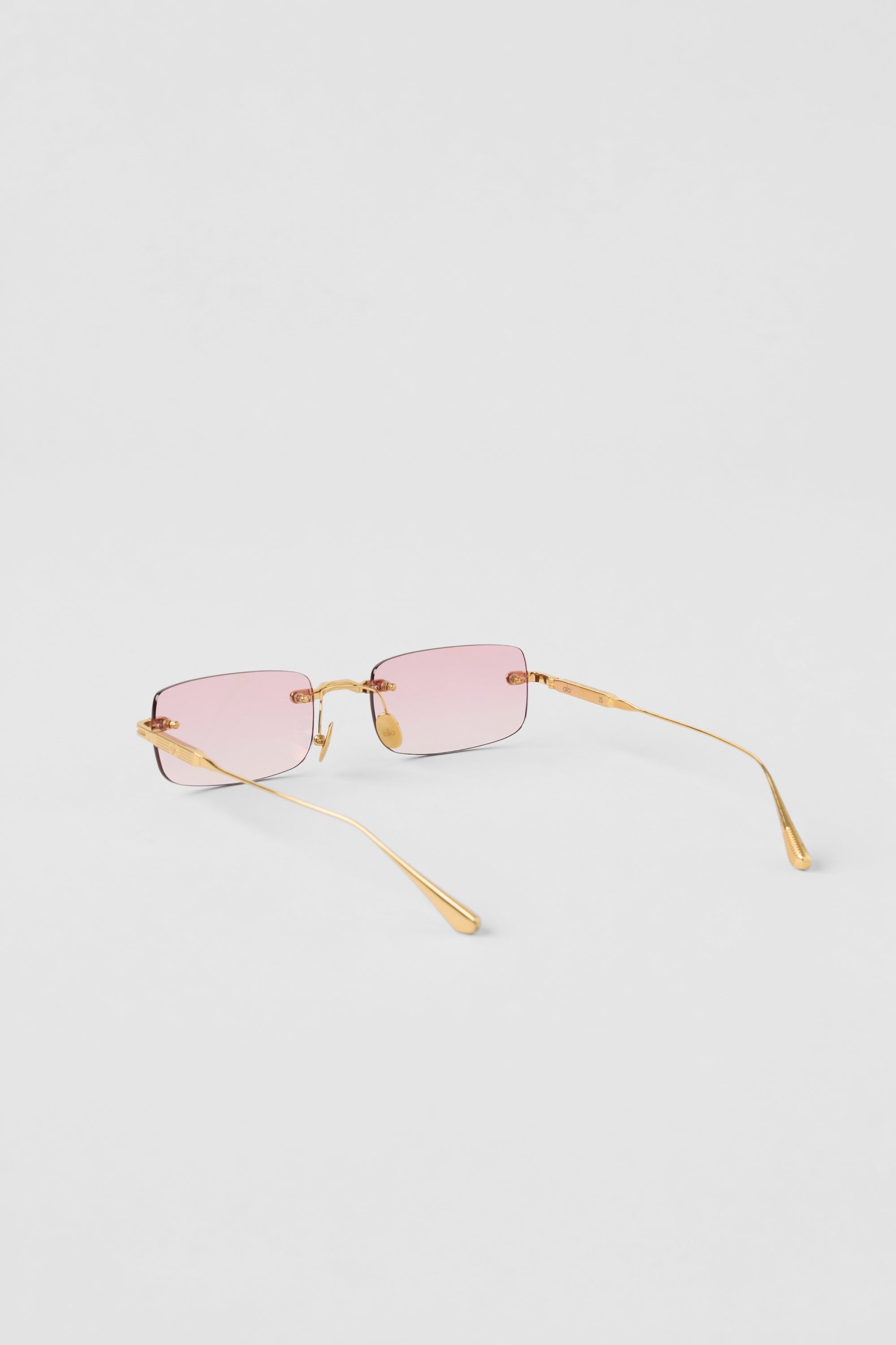 ALO Wire Frame Sunglasses - Gold/Pink Gradient