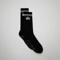 Women's Throwback Barre Sock - Black/White
