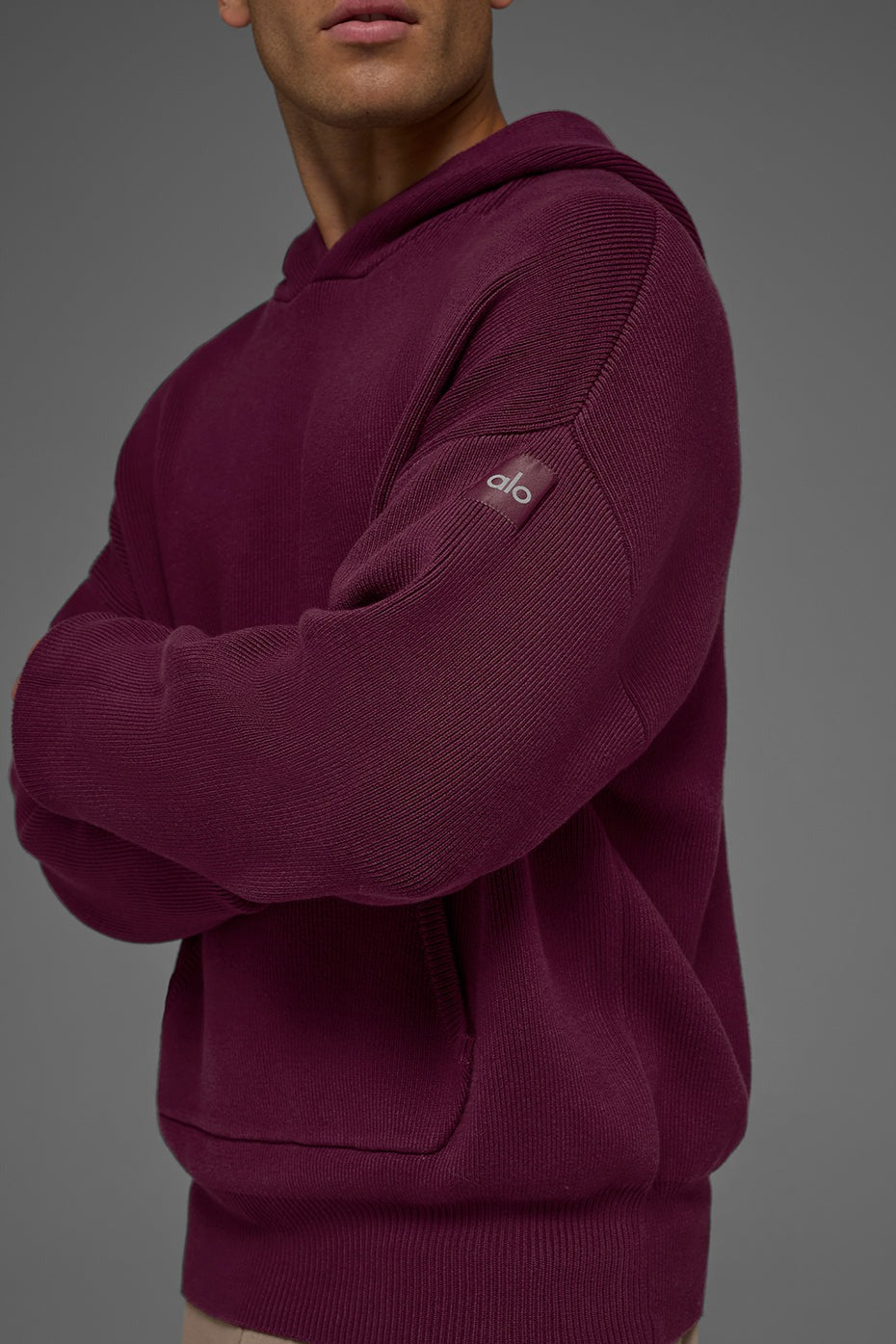 Scholar Hooded Sweater - Burgundy