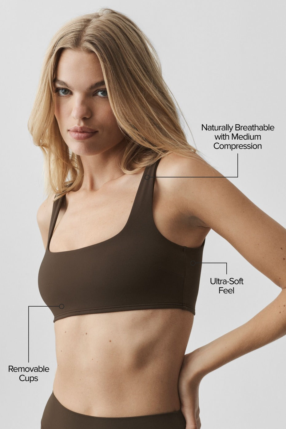 ALO Softsculpt Precision Bra - Espresso