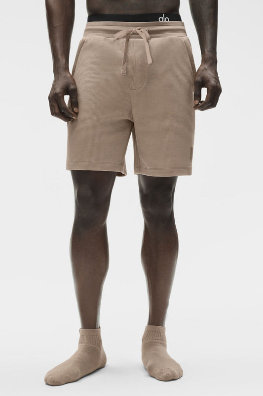 7" Waffle Lounge Short - Gravel