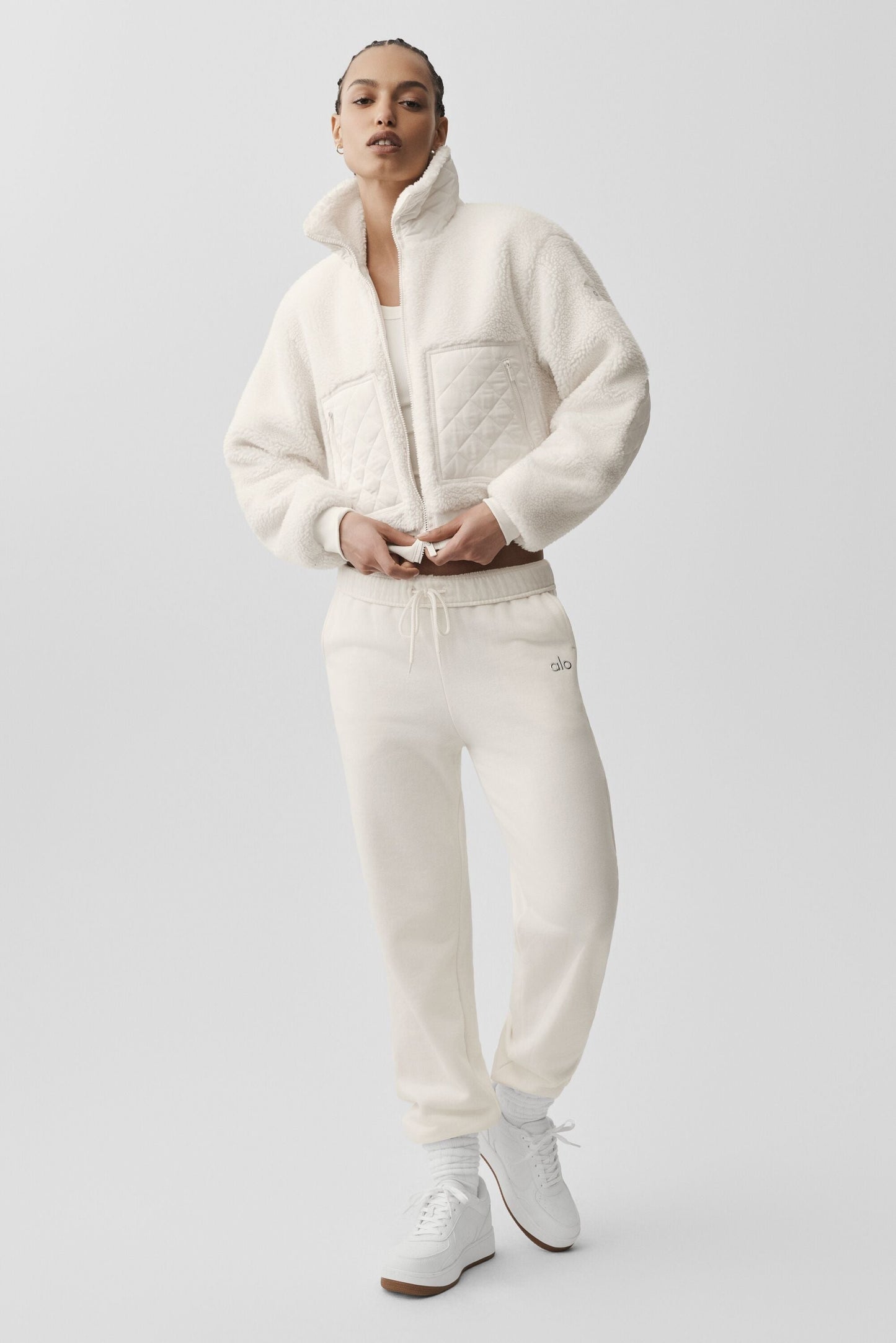 Sherpa Edge Bomber - Ivory
