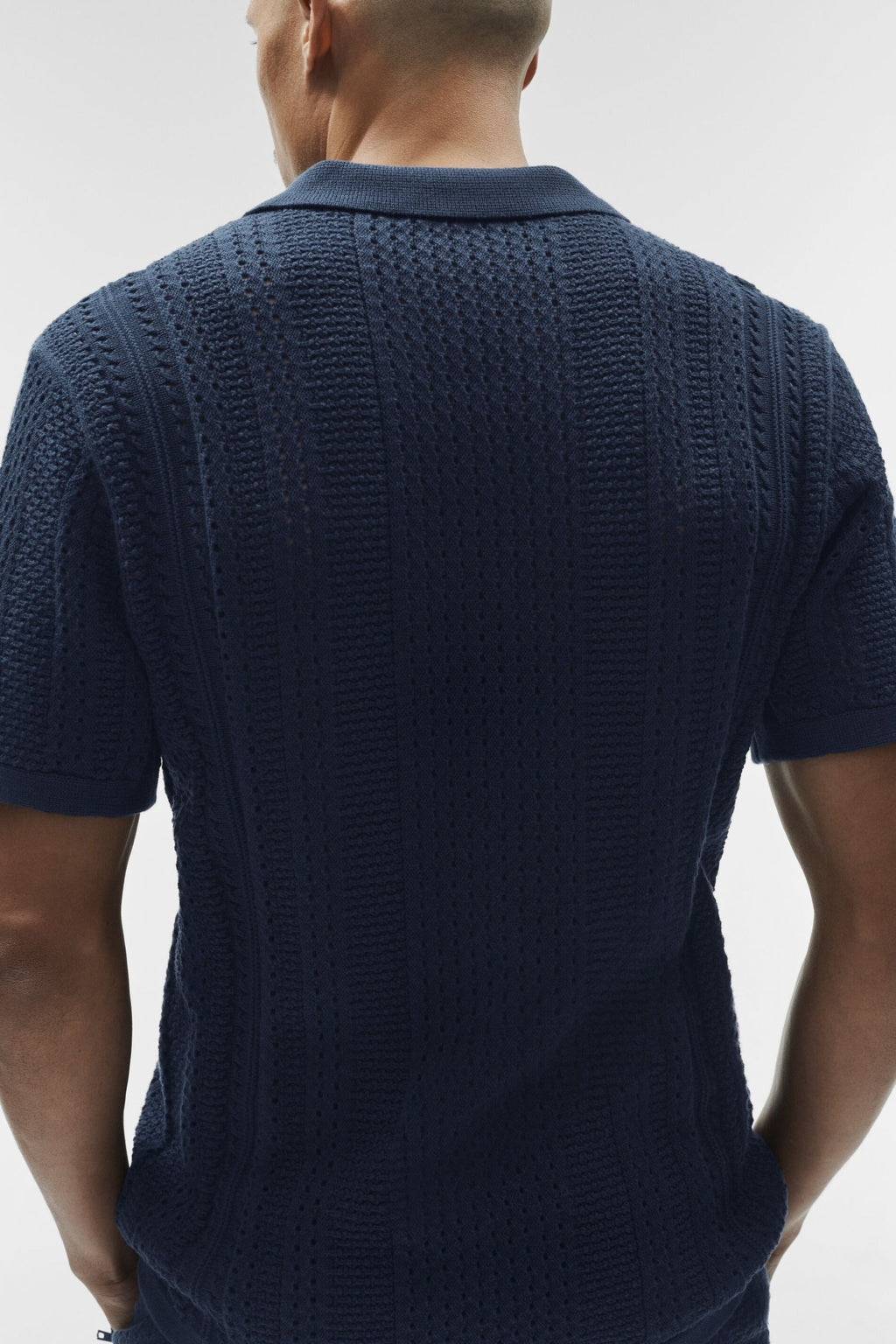 Coastline Knit Short Sleeve Polo - Navy