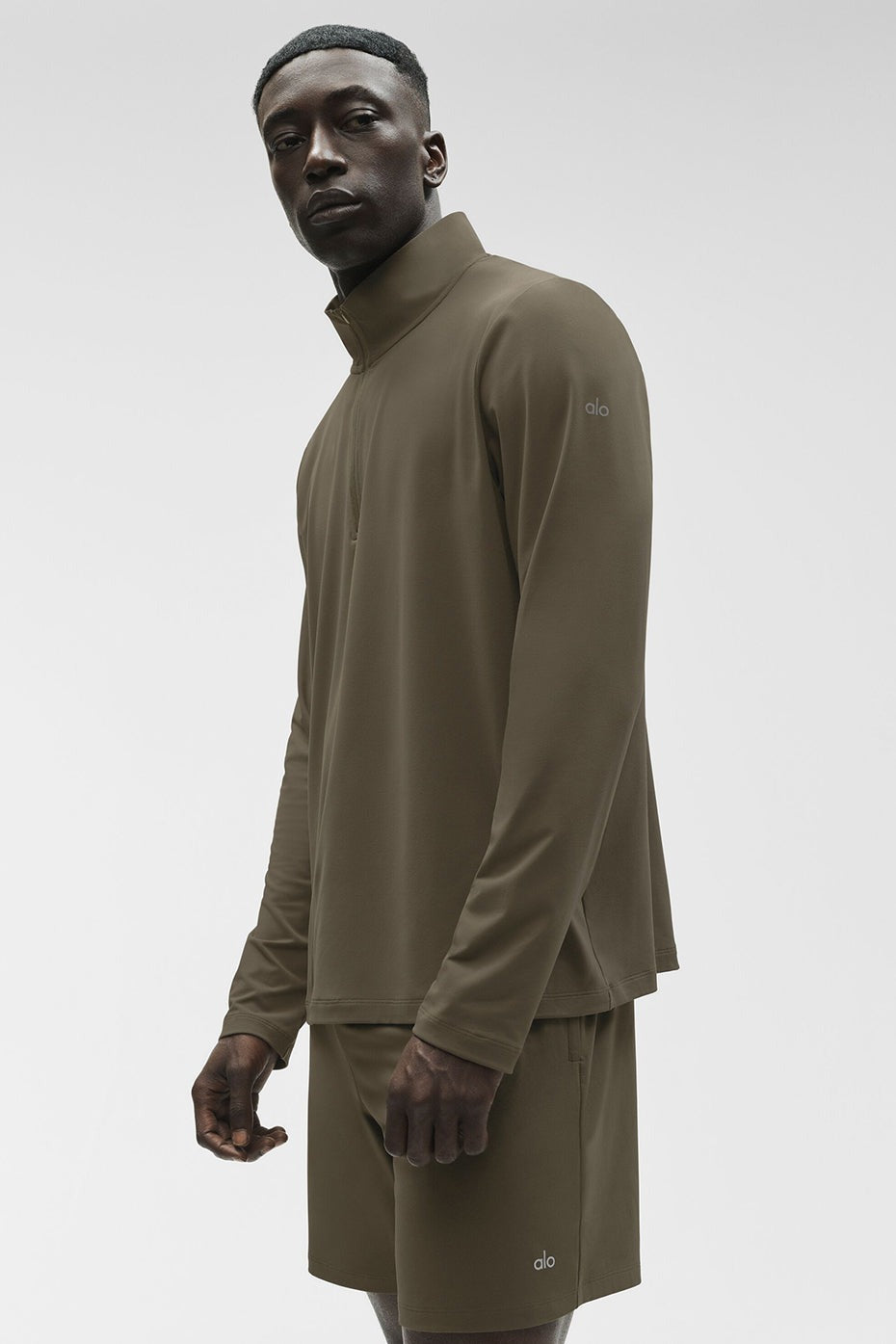 Conquer 1/4 Zip Reform Long Sleeve - Olive Tree