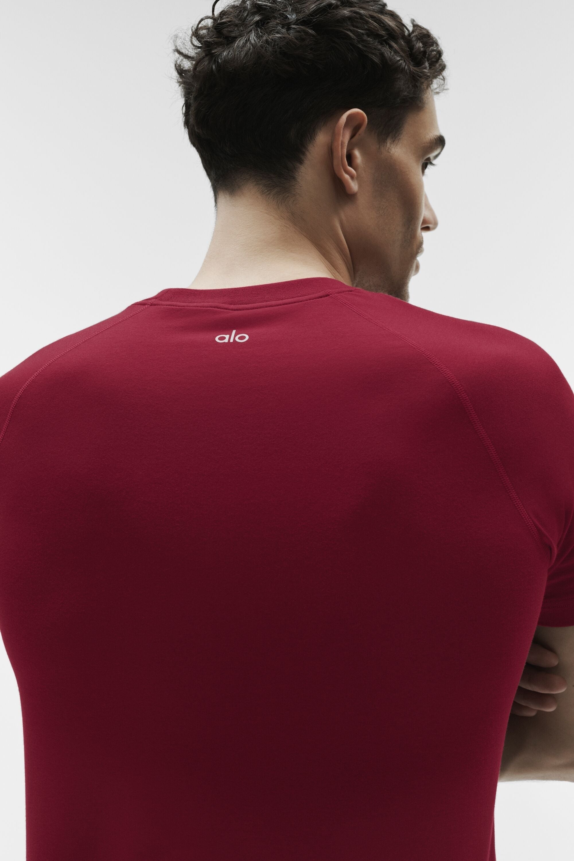 ALO Vapor Crewneck Short Sleeve - Garnet