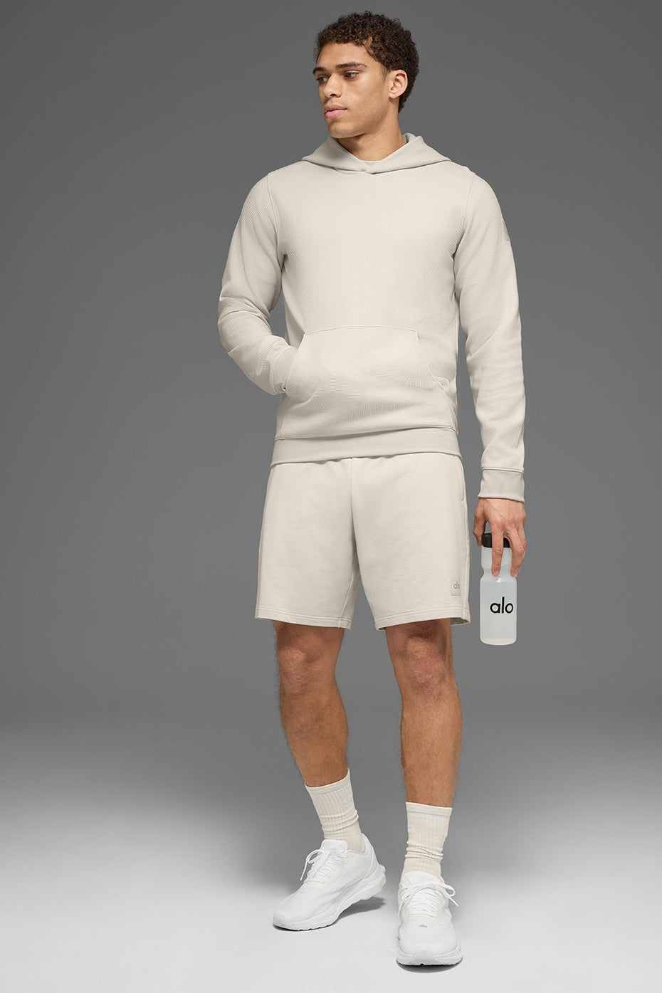 Waffle Lounge Hoodie - Bone