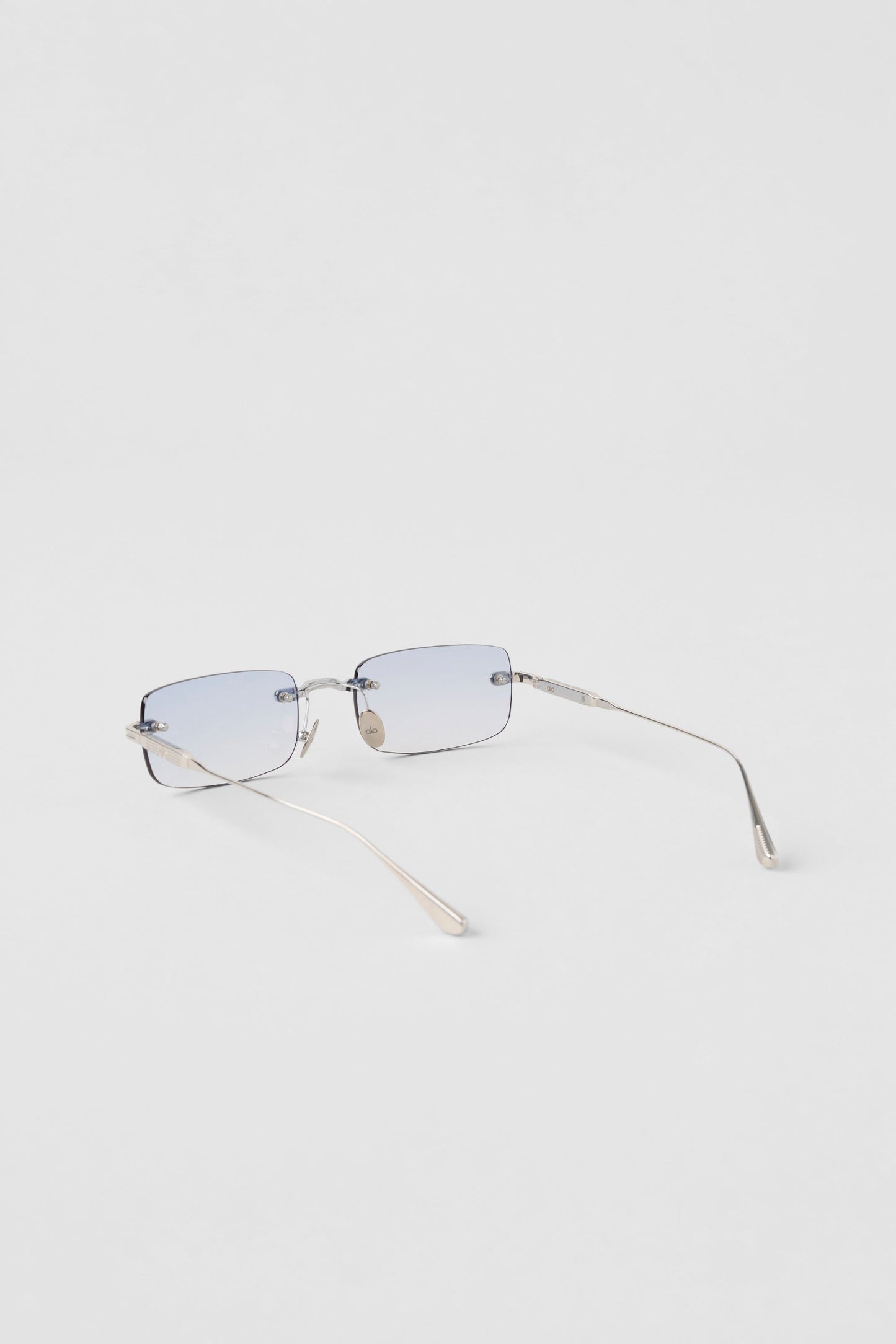 ALO Wire Frame Sunglasses - Chrome/Blue Gradient