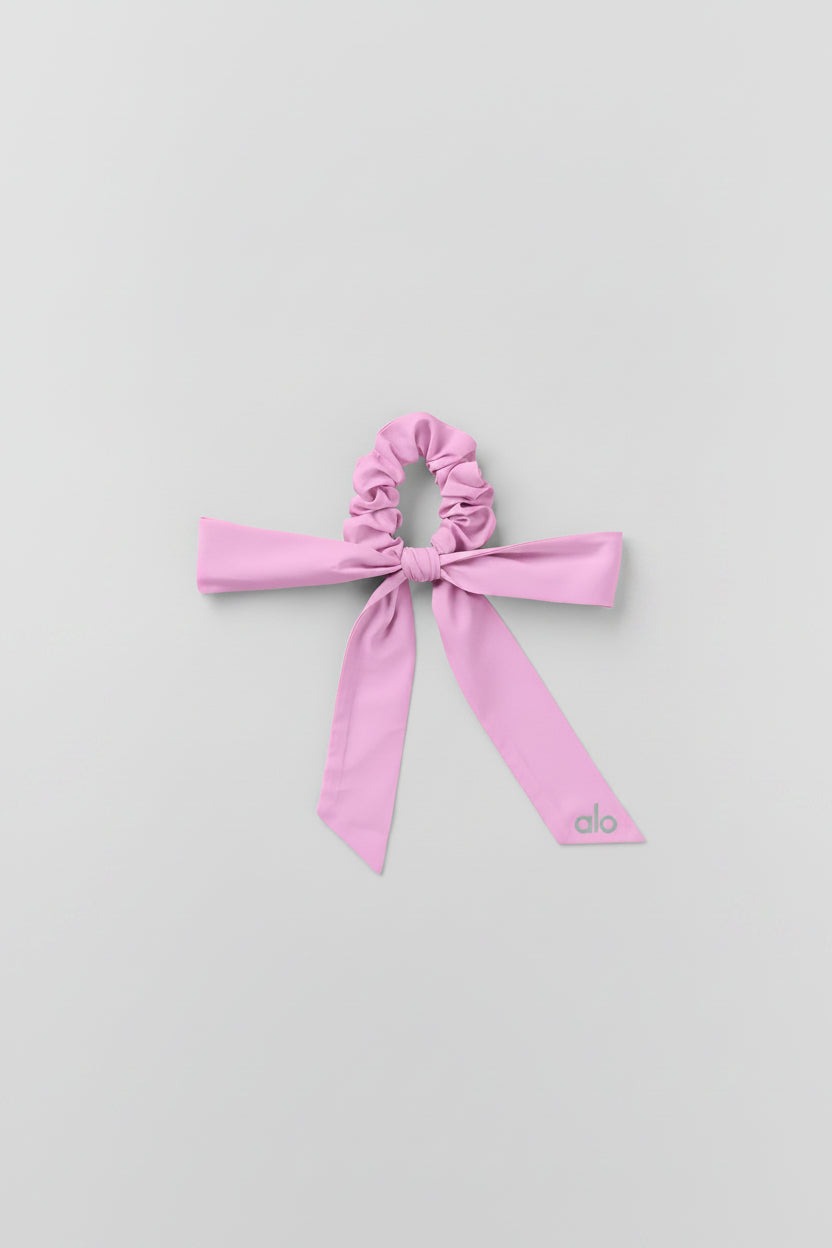 Love Knots Tie Scrunchie - Candy Heart Pink