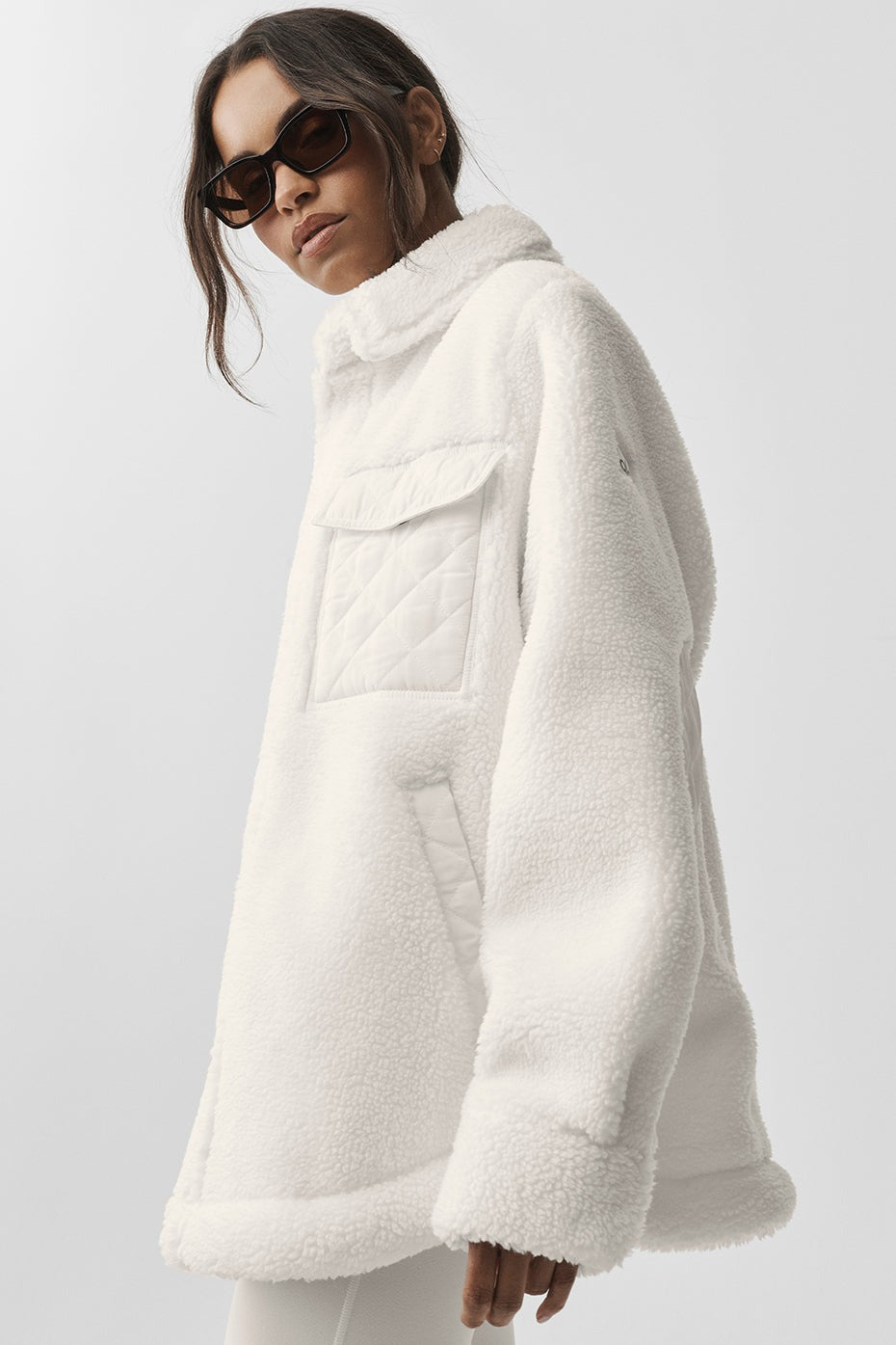 Sherpa Edge Shacket - Ivory