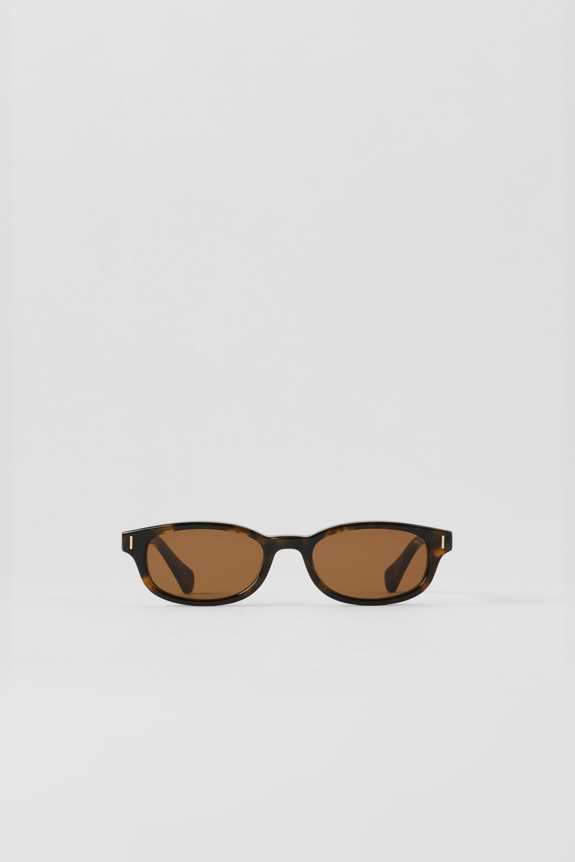 ALO Skinny Oval Sunglasses - Tortoise