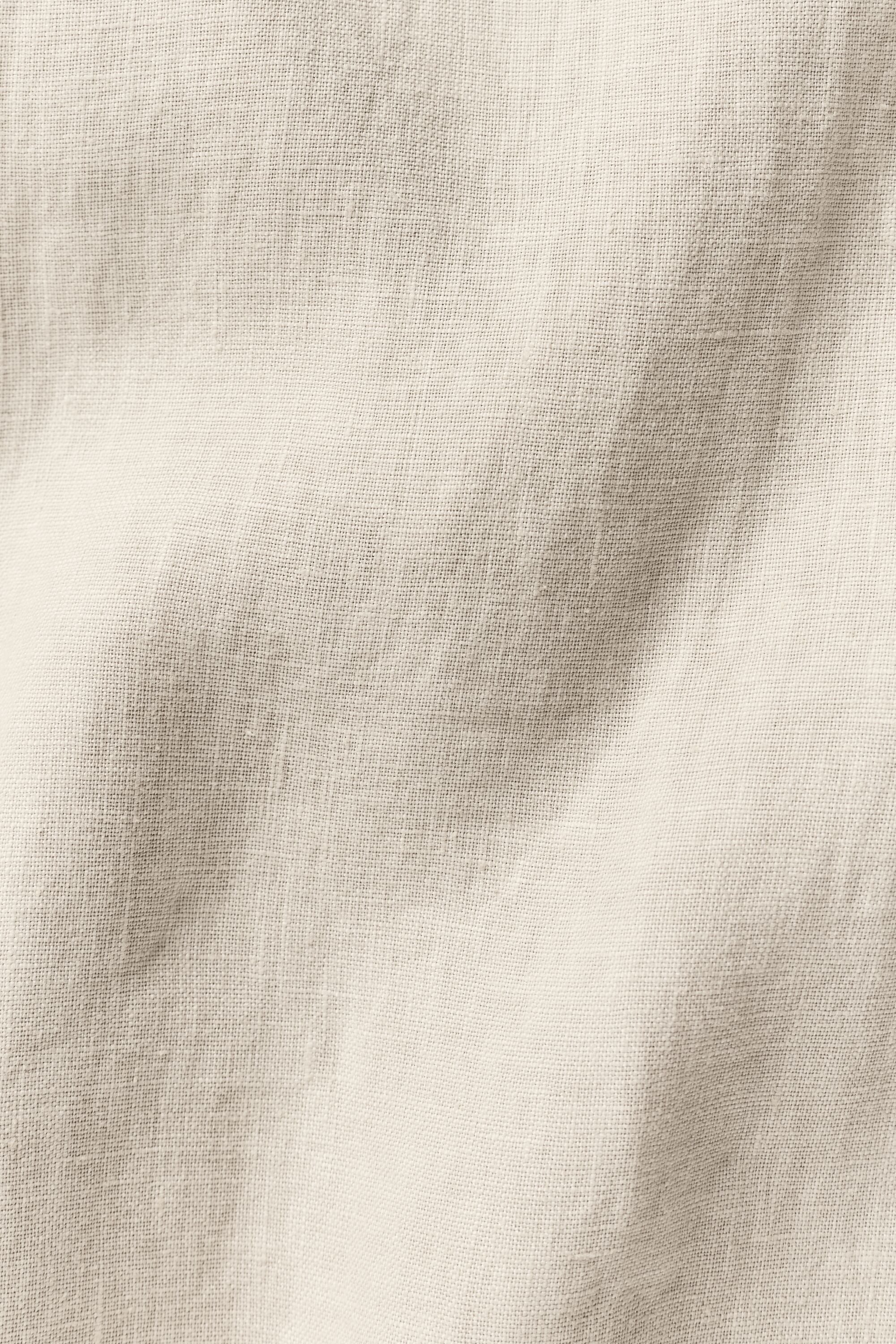 Linen Days Short Sleeve Button Up - Bone