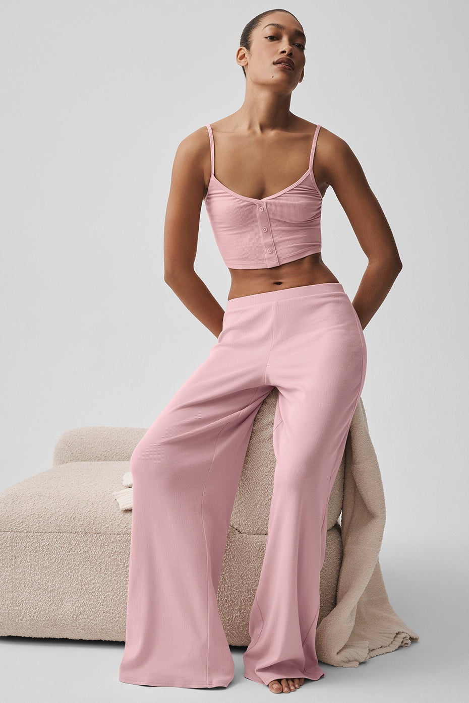 Mid-Rise Dreamlight Straight Pant - Vintage Pink