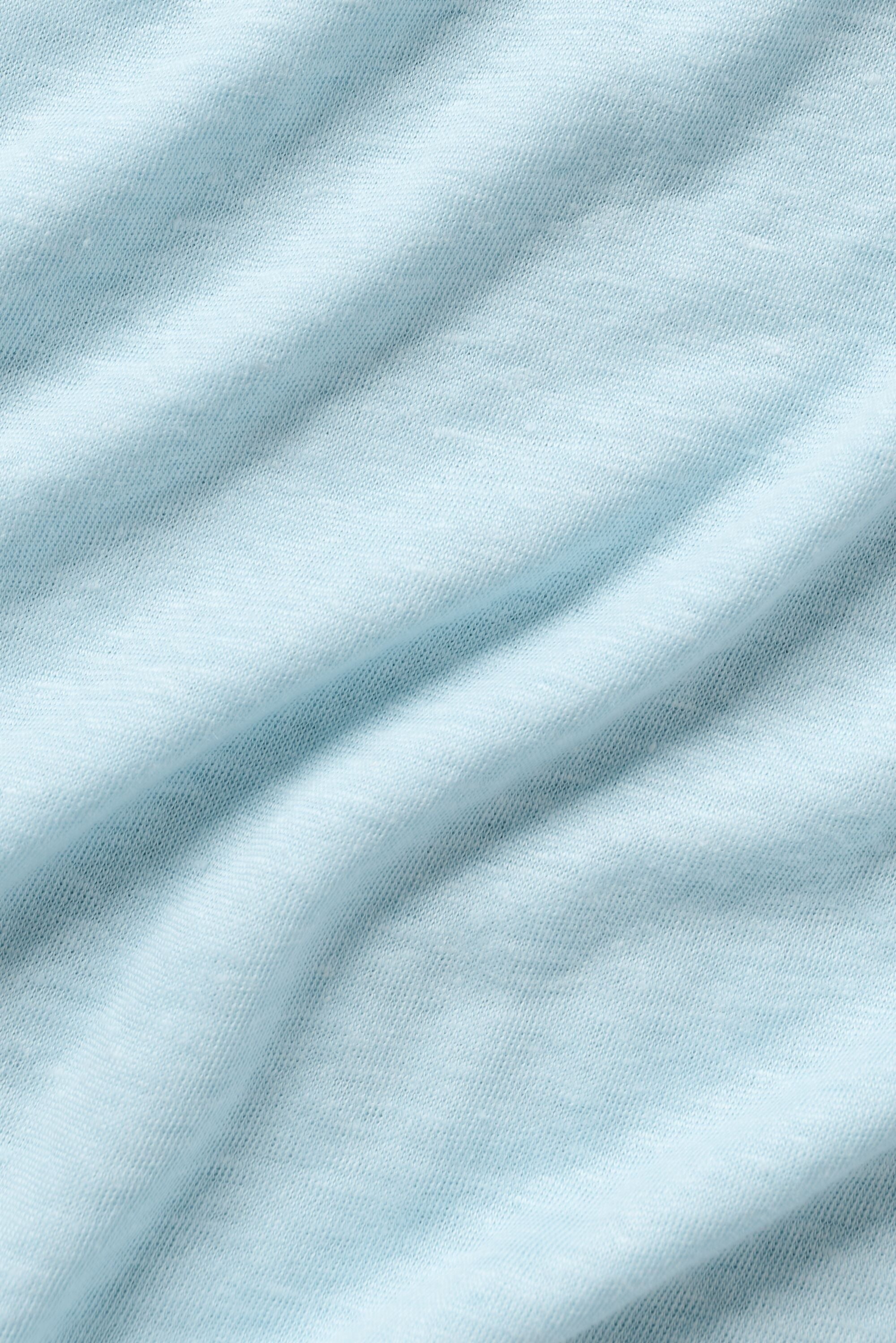 Linen Jersey Coastal Short Sleeve Tee - Seaside Blue