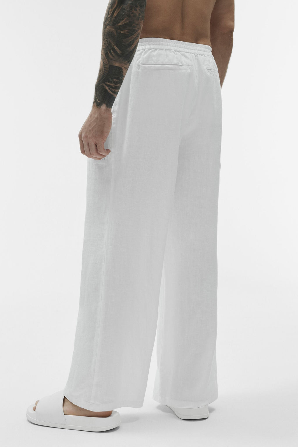 Linen Days Straight Leg Pant - White