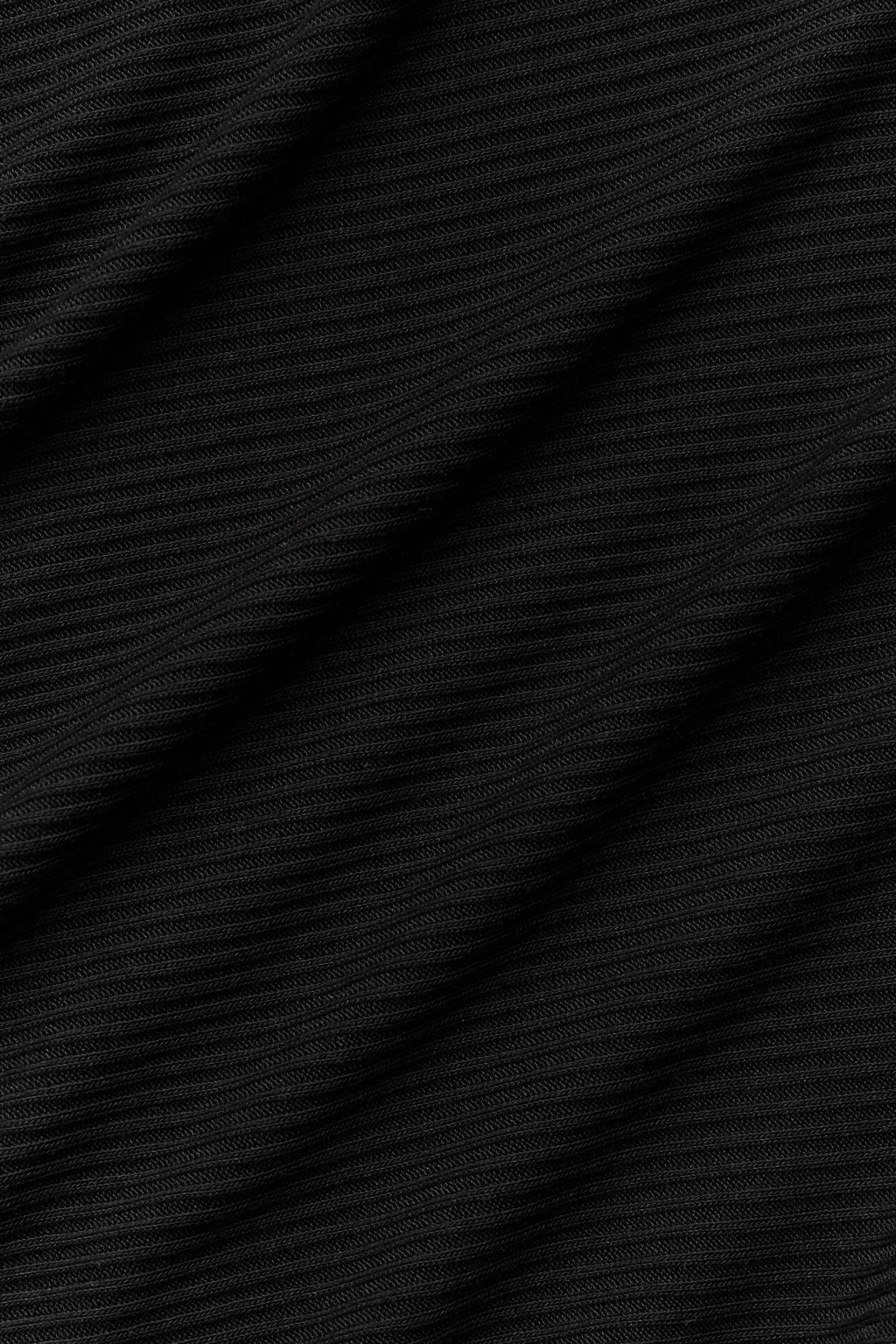 Ribbed Cropped Whisper Cardigan - Black