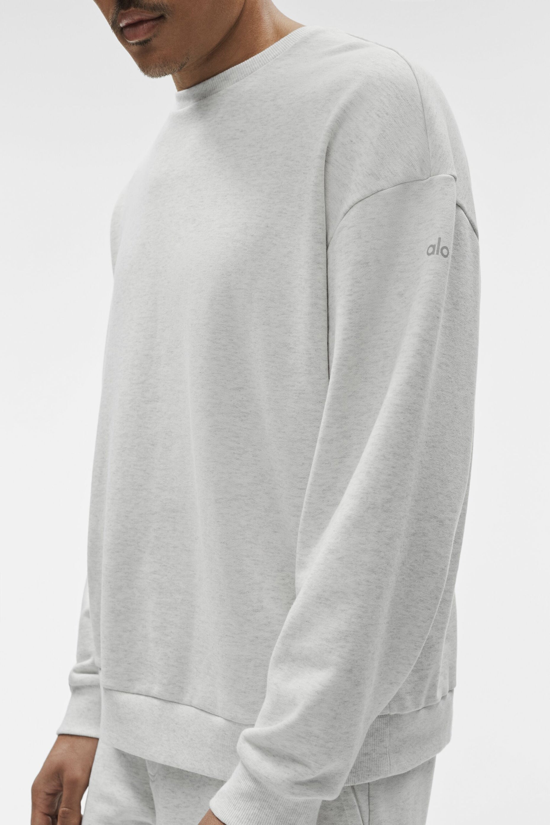 Chill Crew Neck Pullover - White Heather