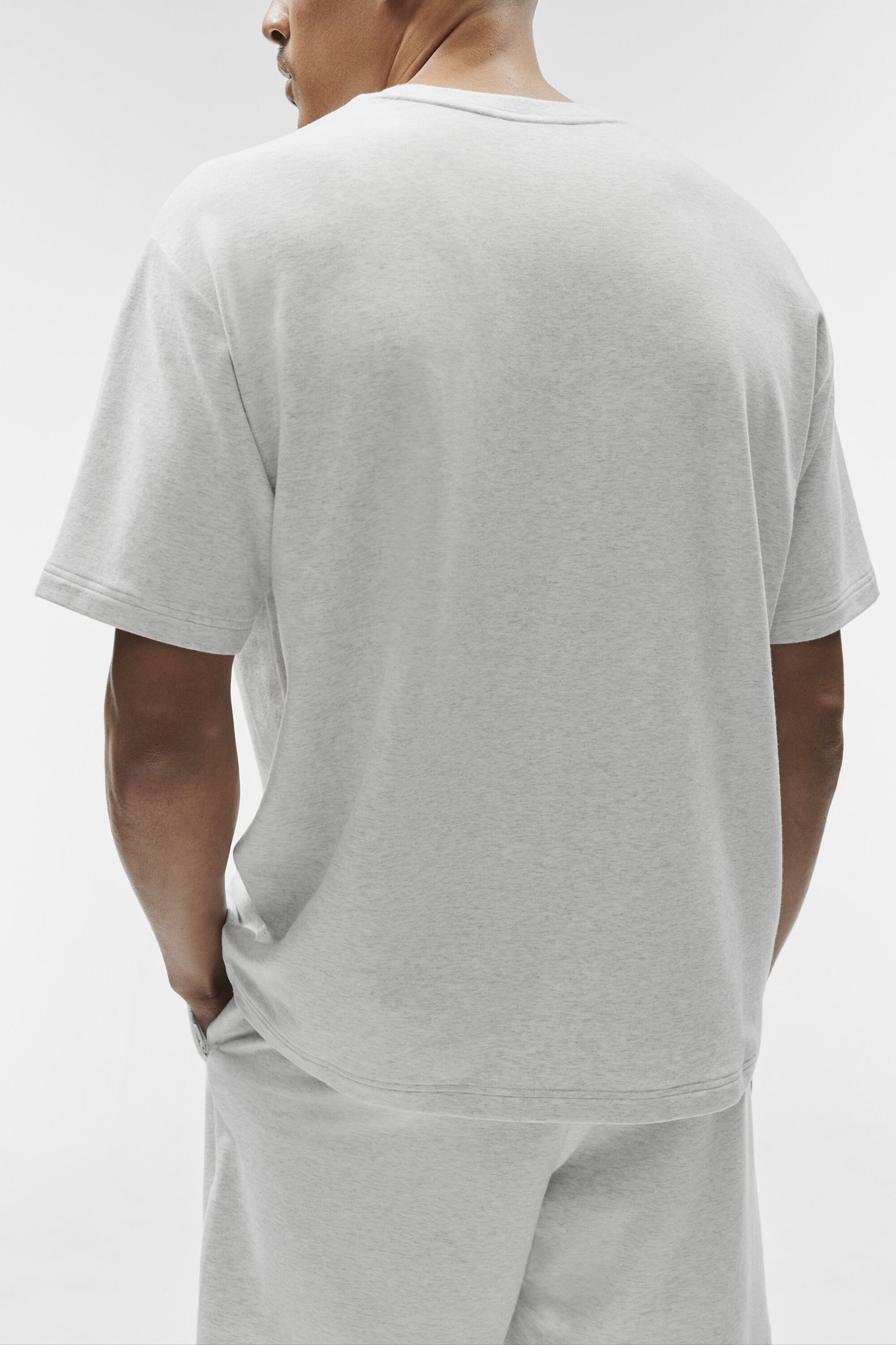 Double Take Short Sleeve - White Heather