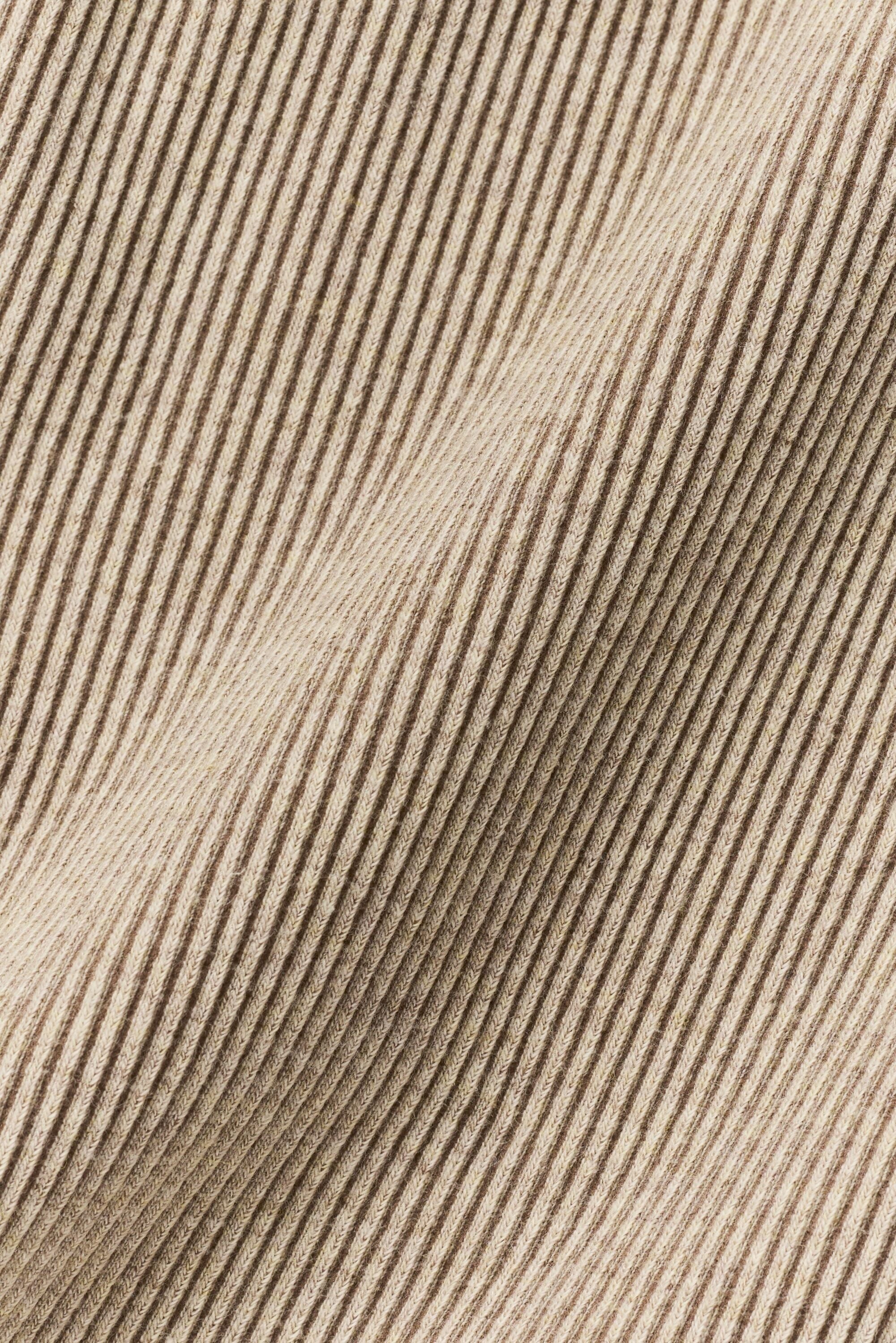 Seamless Two Tone Rib Jacket - Gravel Heather