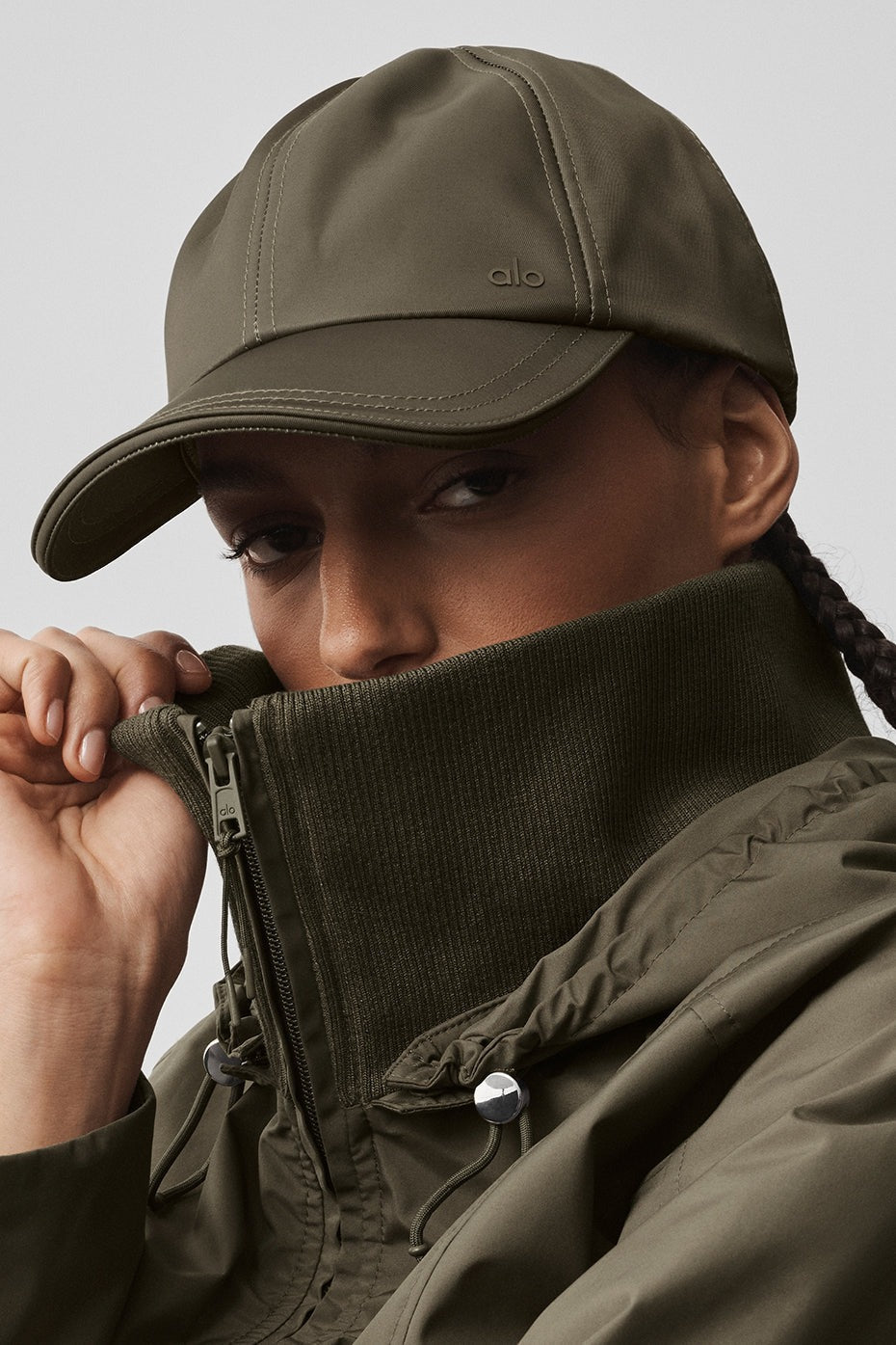 Satin Off-Duty Cap - Olive Tree