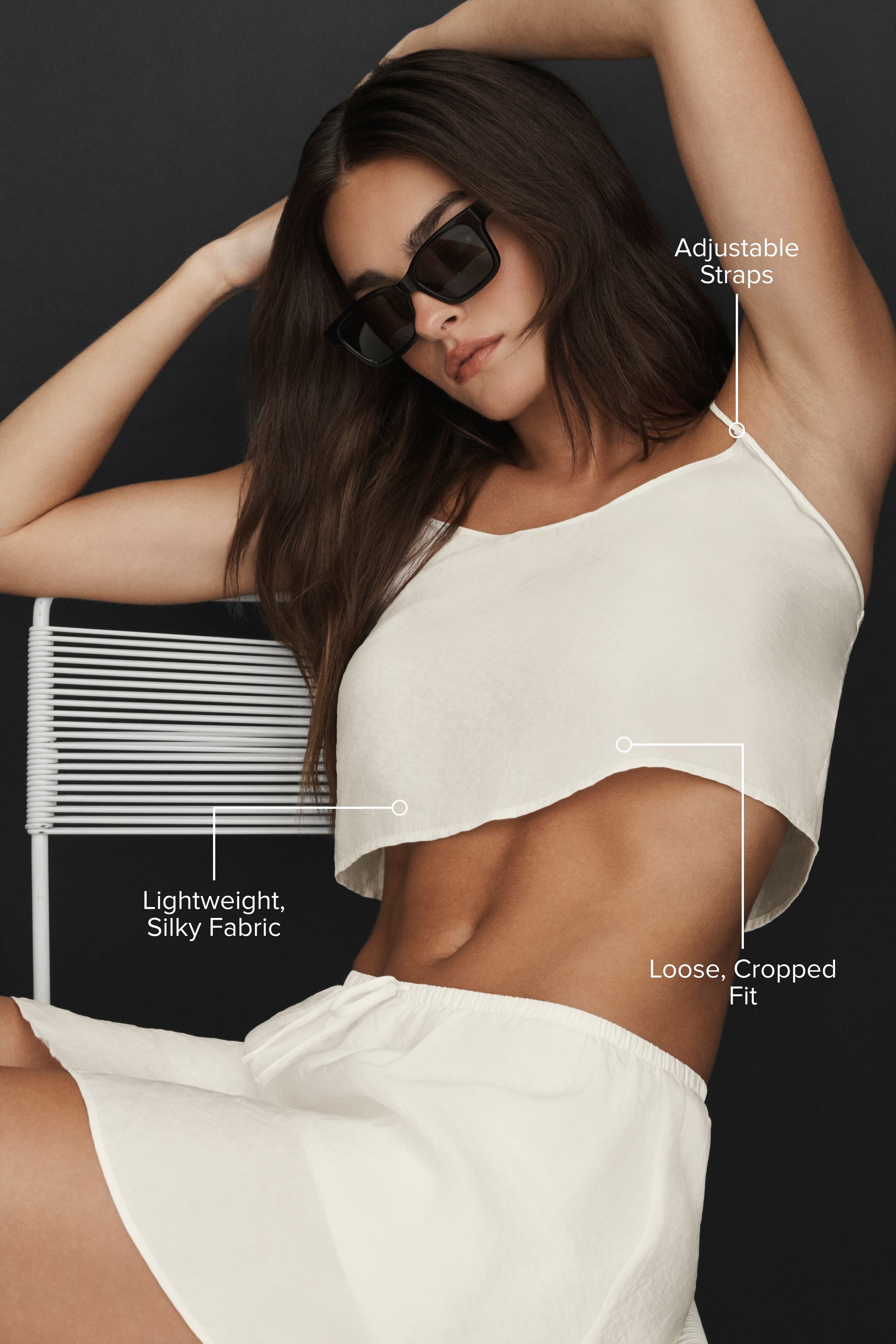 Semi-Sheer Golden Hour Tank - Ivory