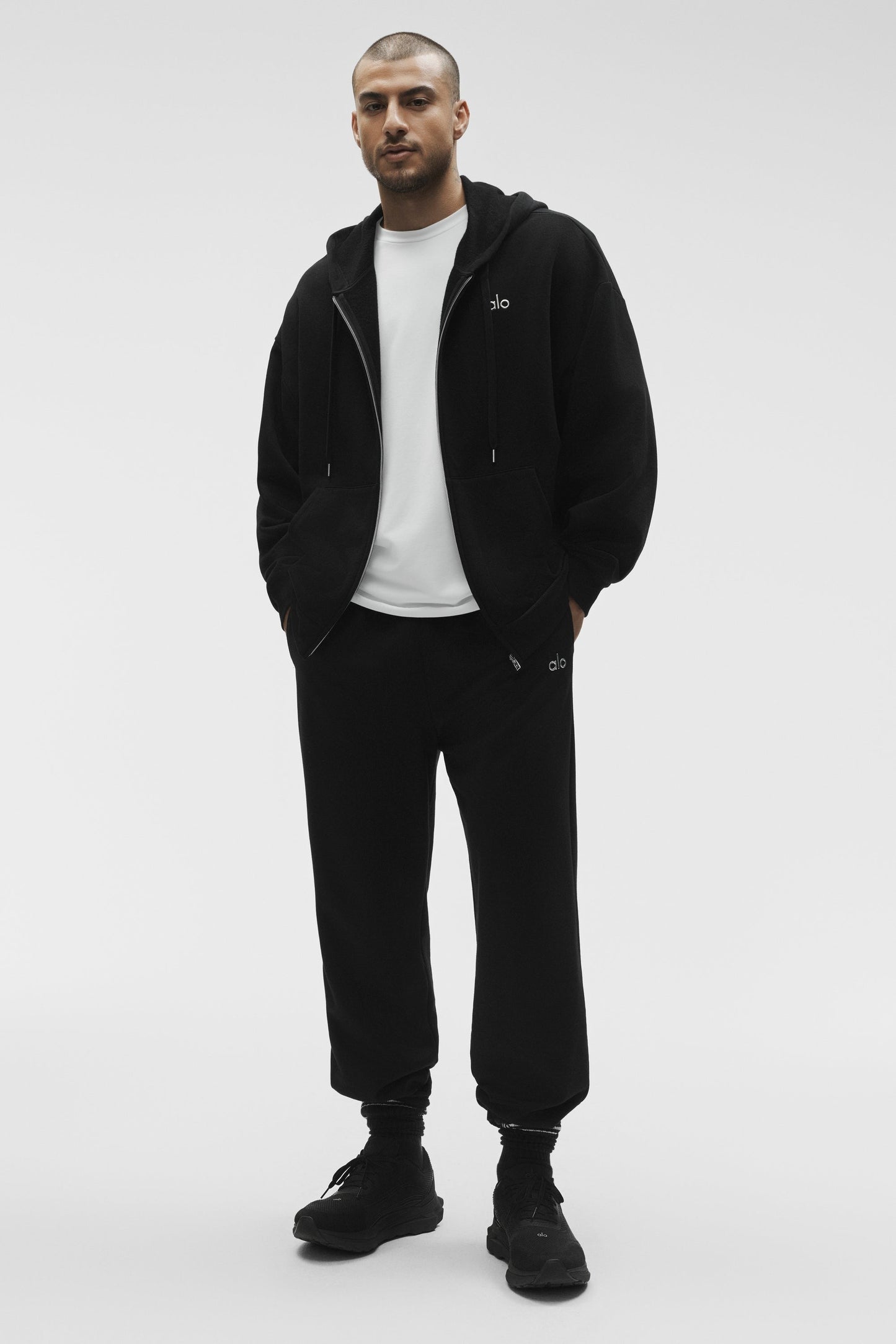 Accolade Full Zip Hoodie - Black