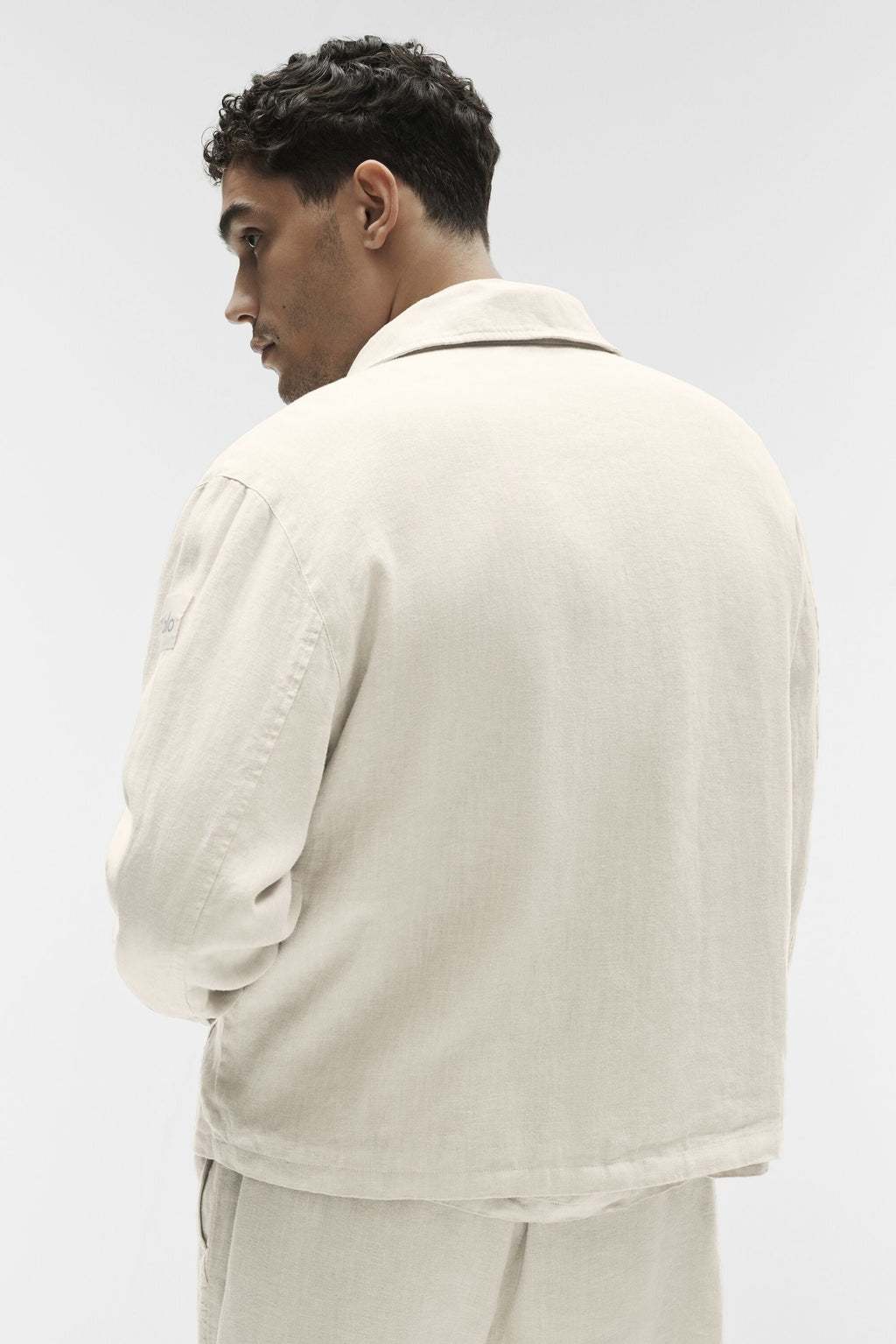 Linen Days Full Zip Jacket - Bone
