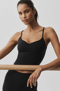 Airbrush Refined Bra Tank - Black