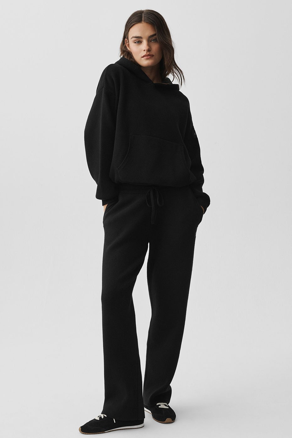 Scholar Hooded Sweater - Black