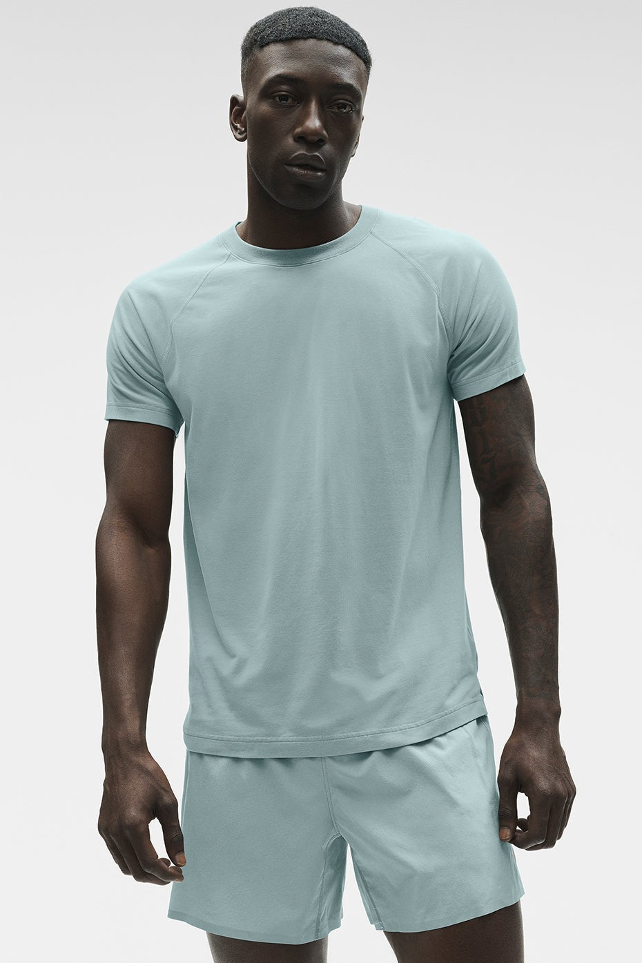 ALO Vapor Crewneck Short Sleeve - Desert Sage