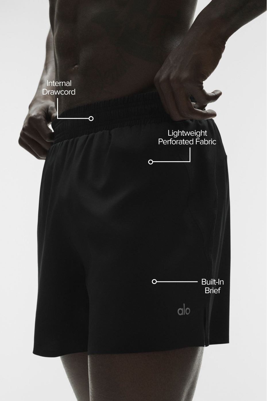 5" Adapt Running Short - Black