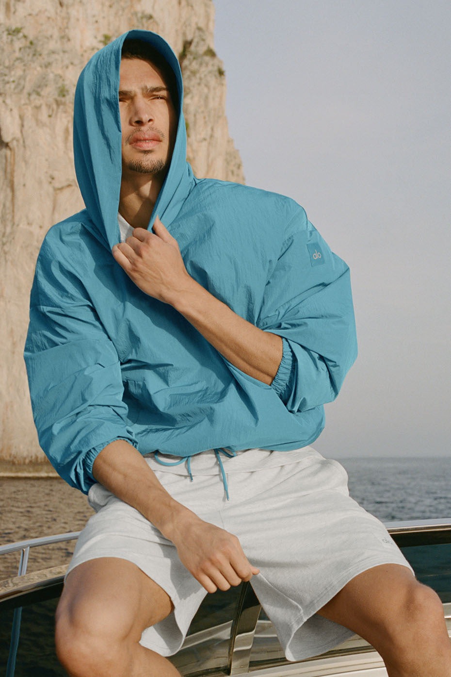Axis Hooded Pullover - Blue Breeze