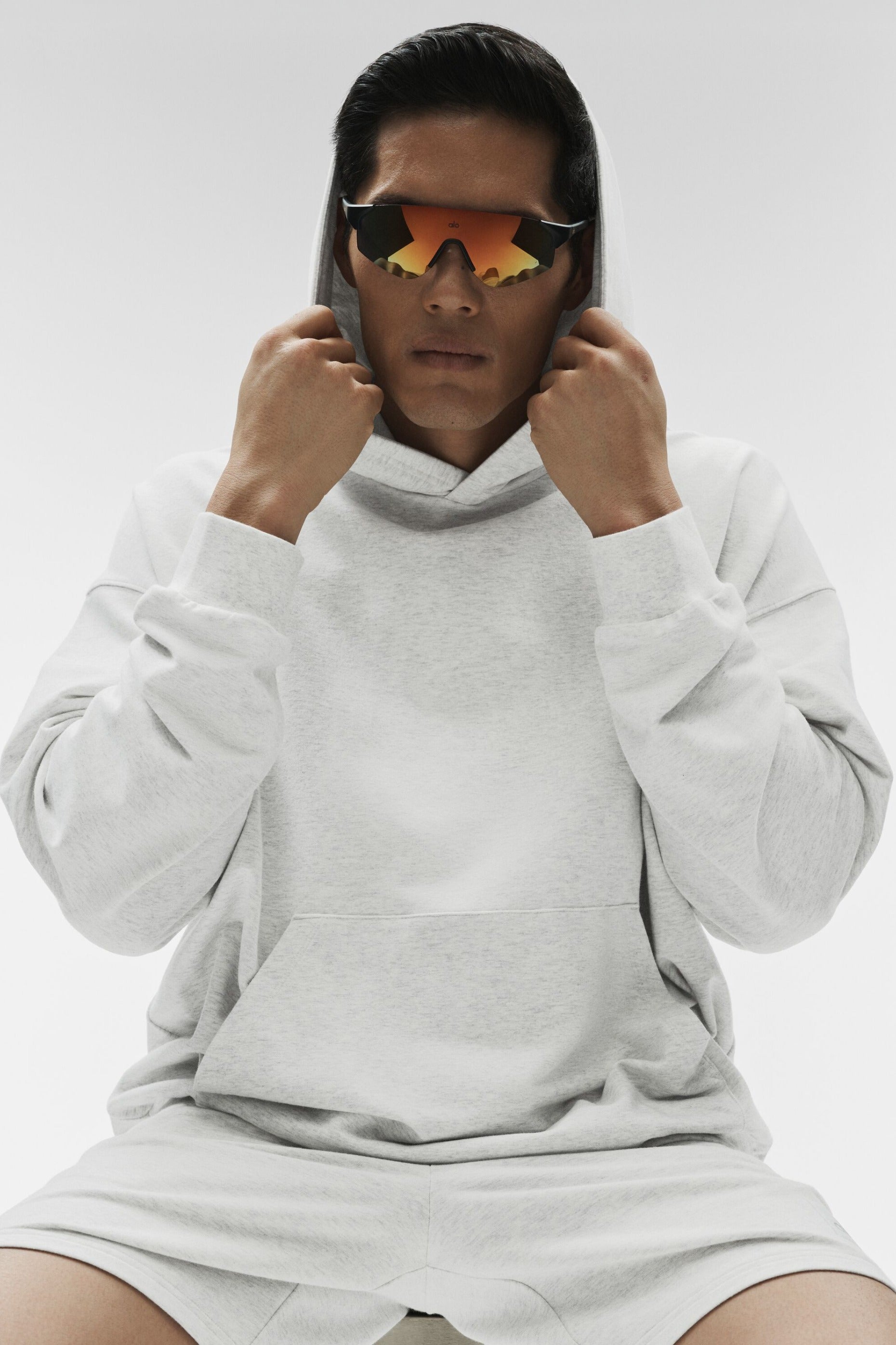 Double Take Hoodie - White Heather