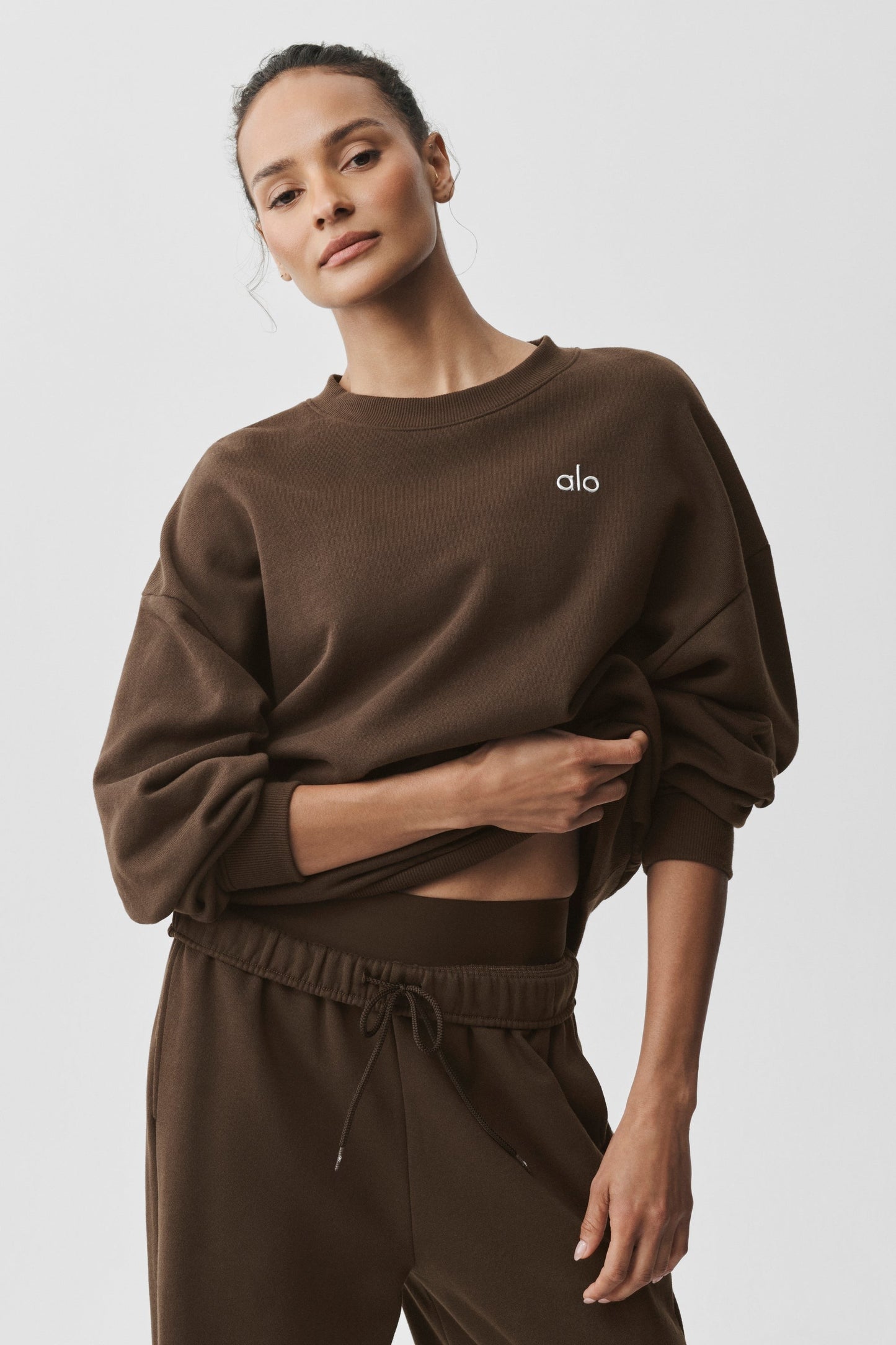 Accolade Crew Neck Pullover - Espresso