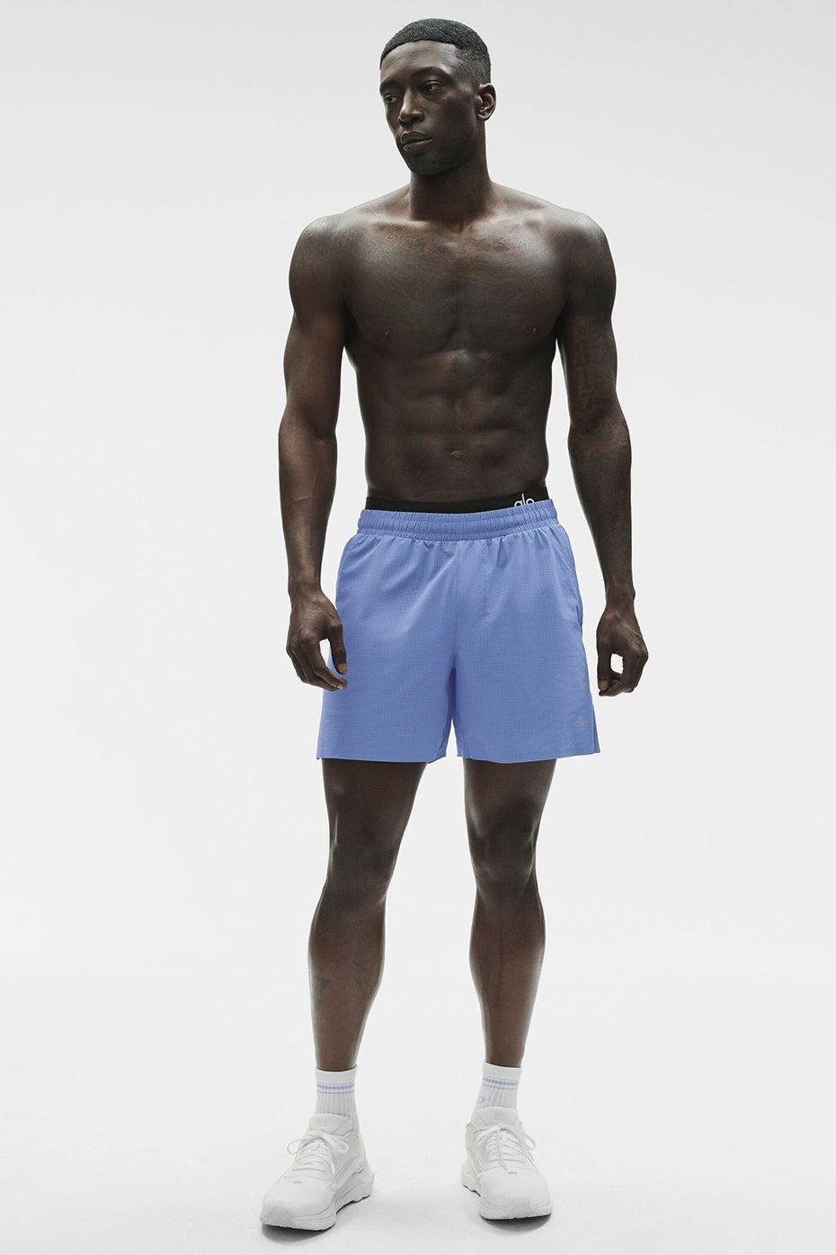 5" Traction Running Short - Provence Blue
