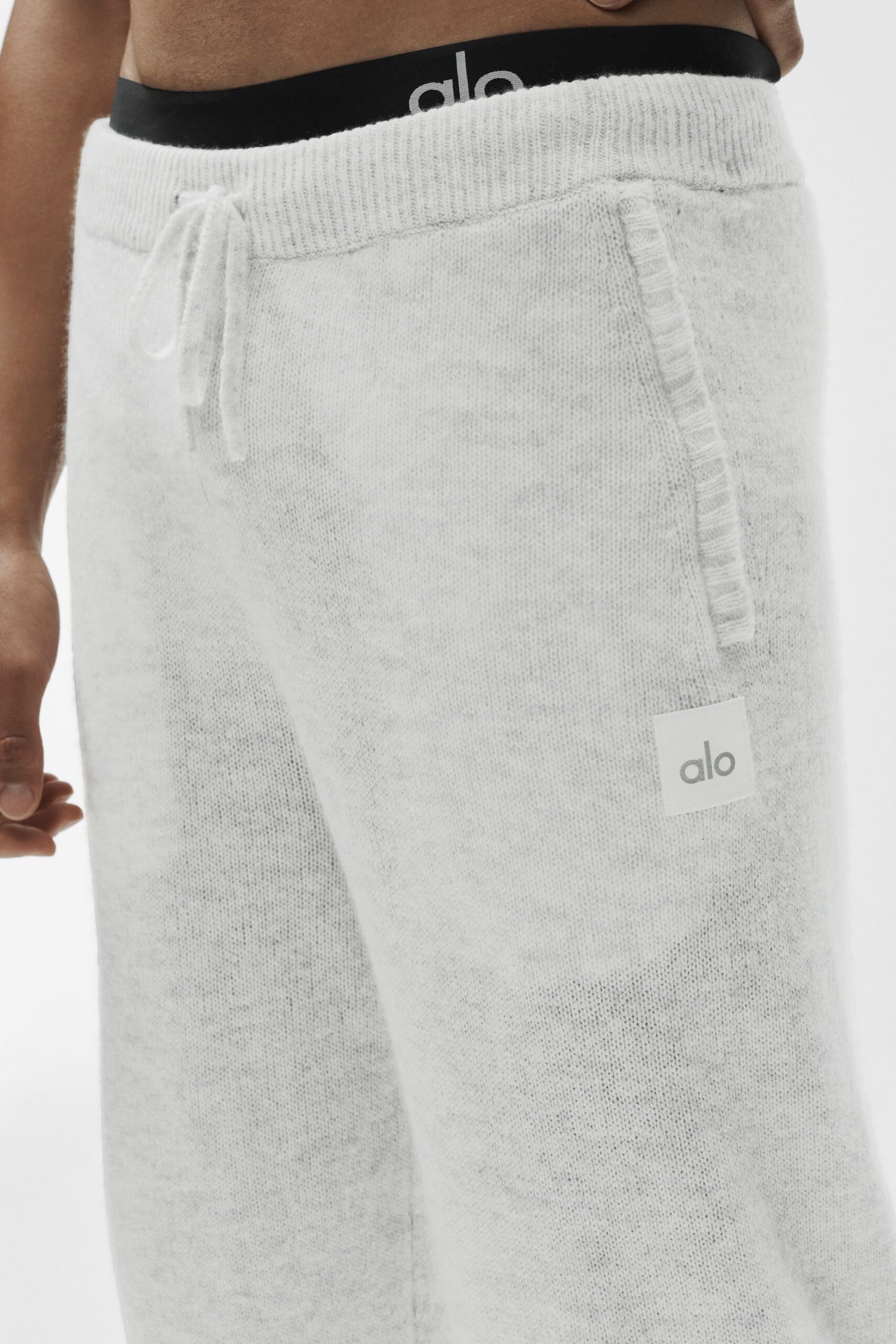 Wool Cashmere New Class Sweatpant - White Heather