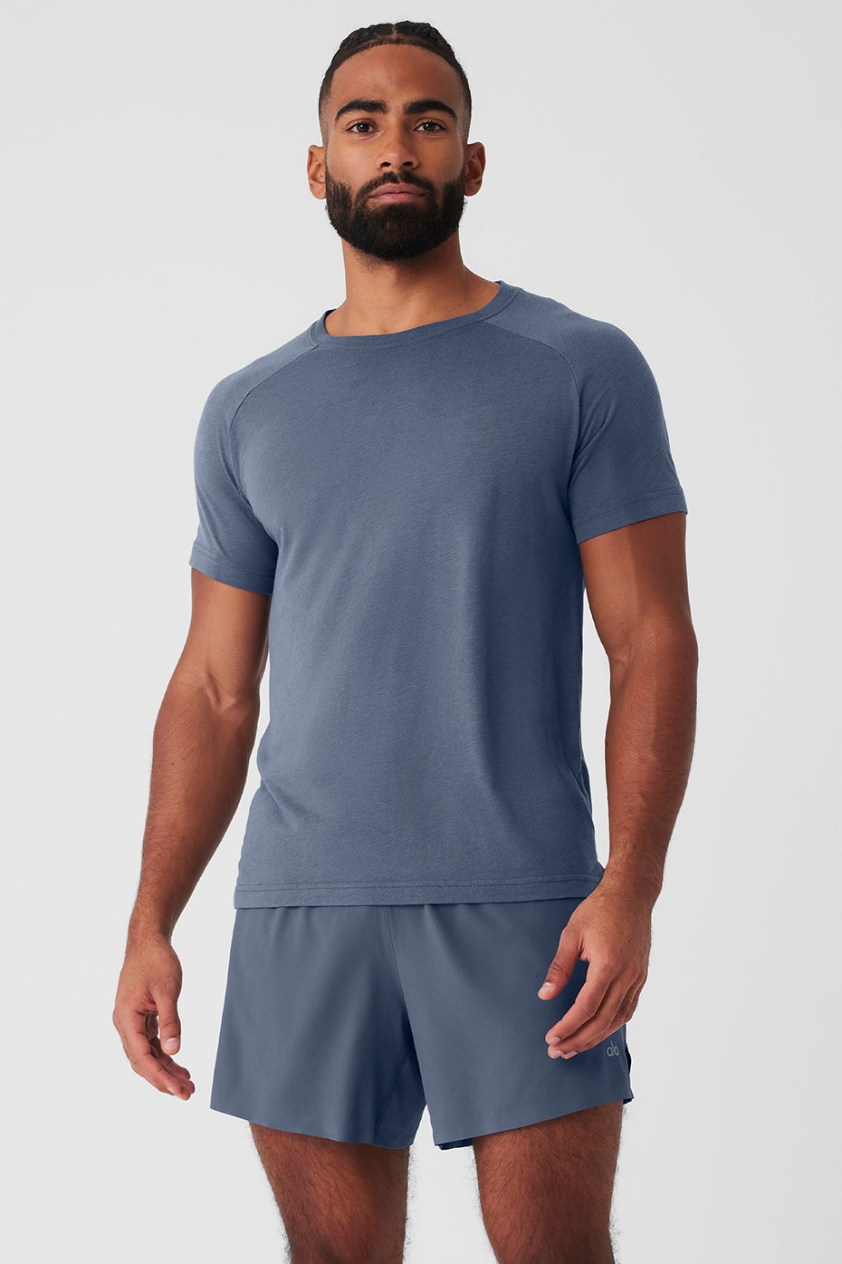 Triumph Raglan Tee - Bluestone