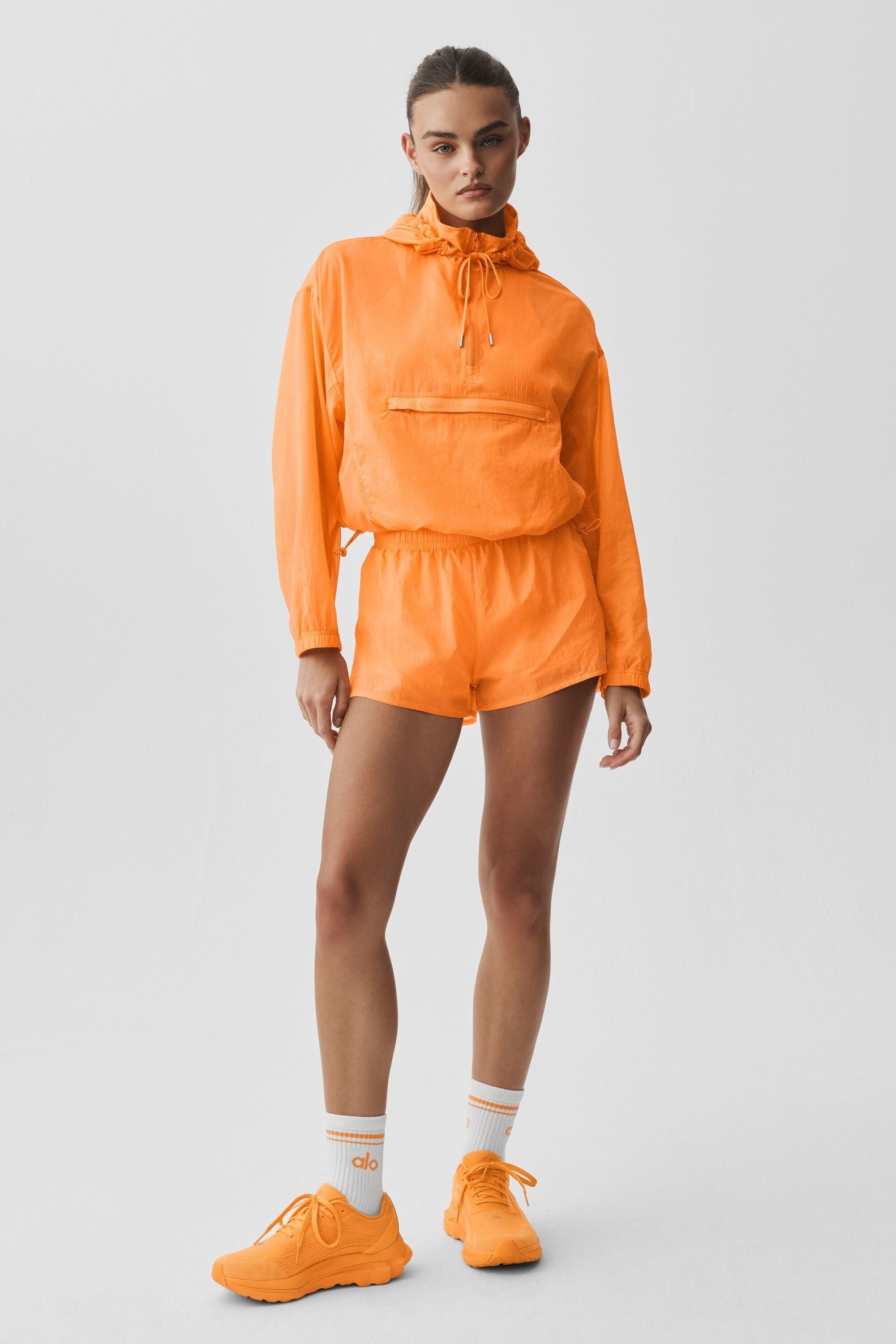 1/4 Zip Go Time Pullover - Satsuma Breeze