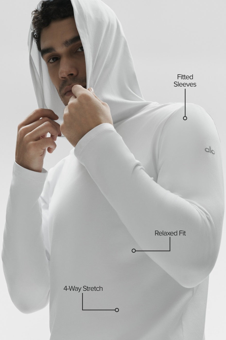 Conquer Reform Long Sleeve With Hood - White